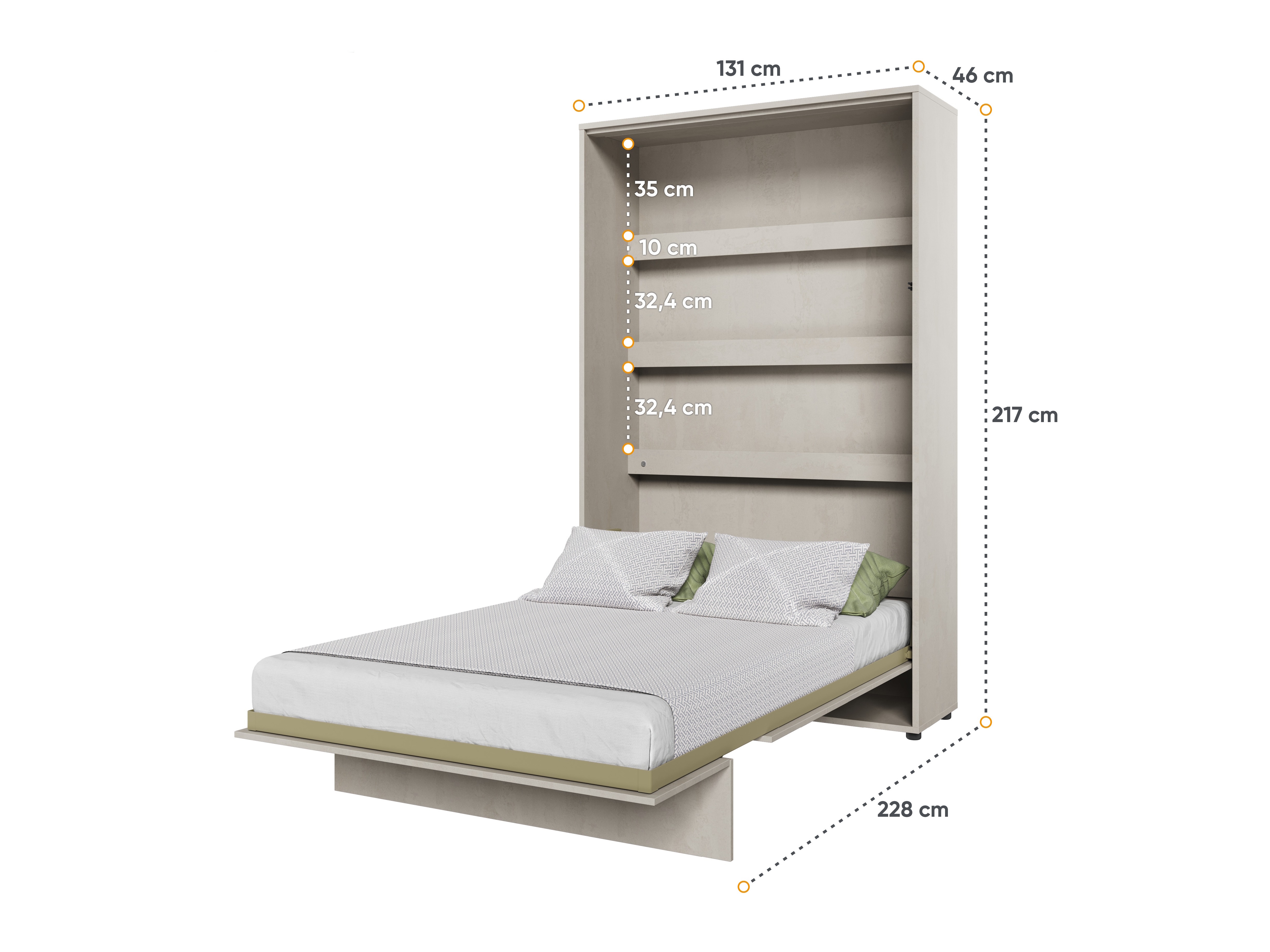 Cama plegable Concept Lenart I (120 x 200 cm)