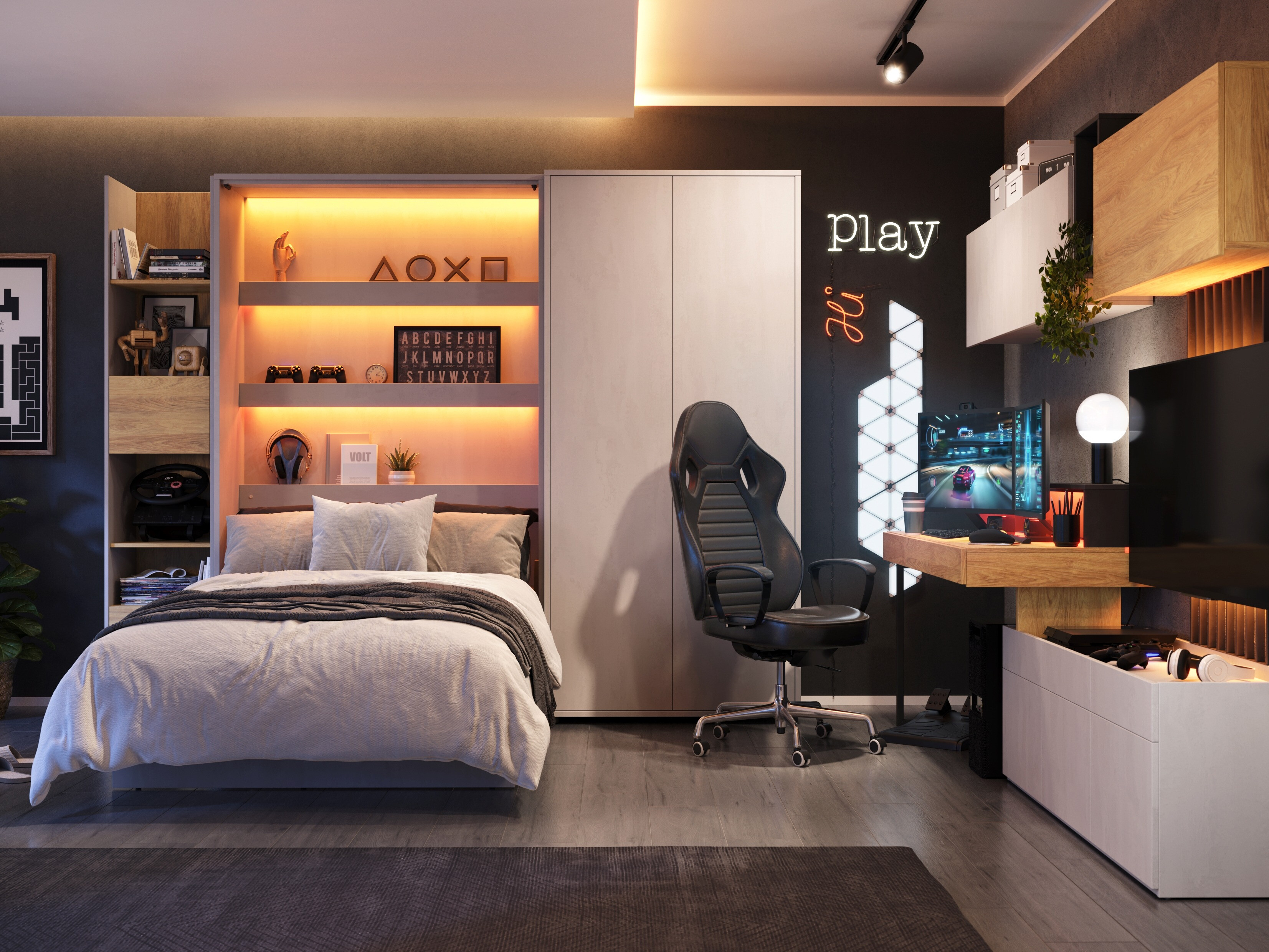 Cama plegable Concept Lenart I (120 x 200 cm)