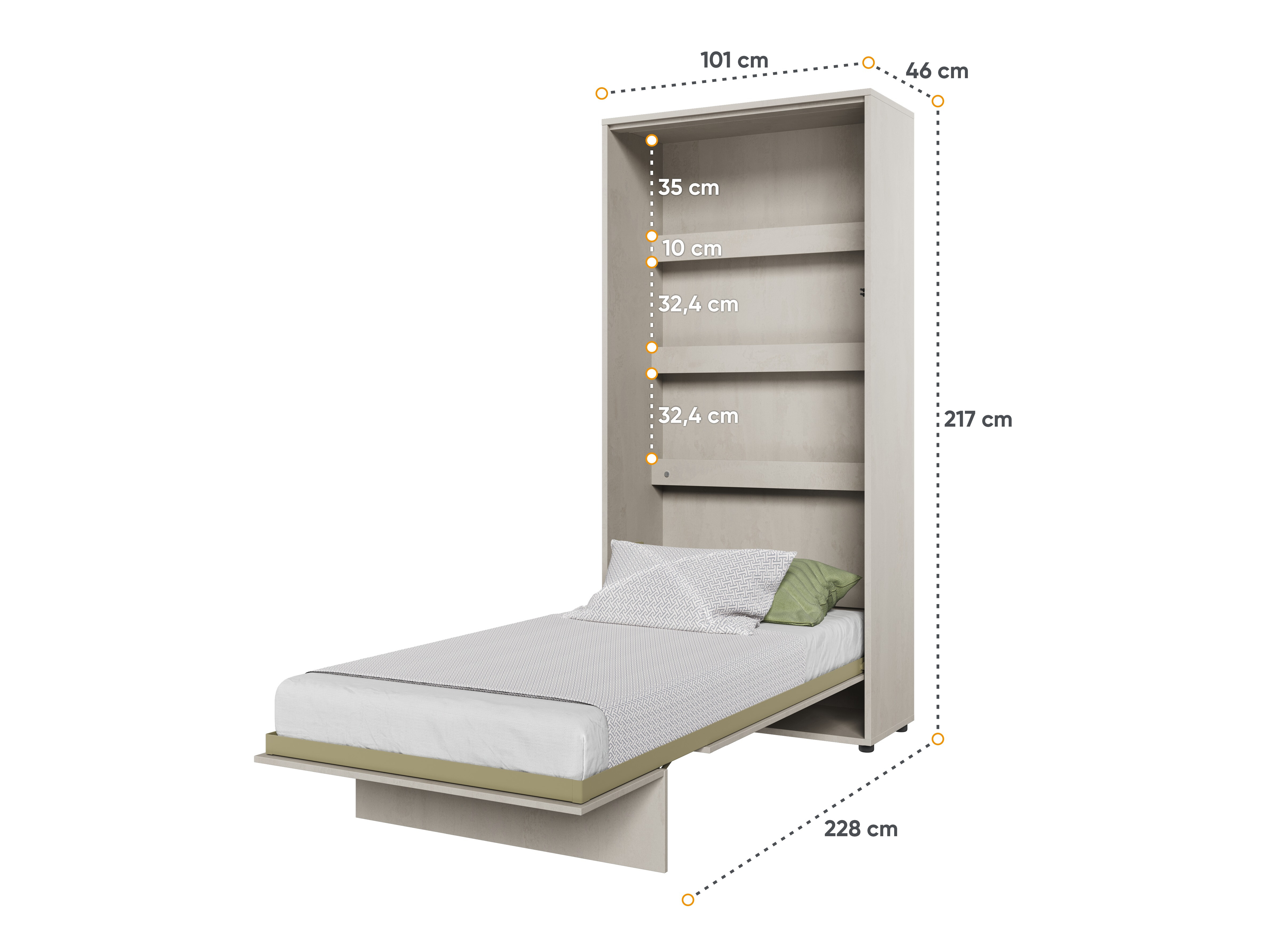 Cama plegable Concept Lenart I (90 x 200 cm)