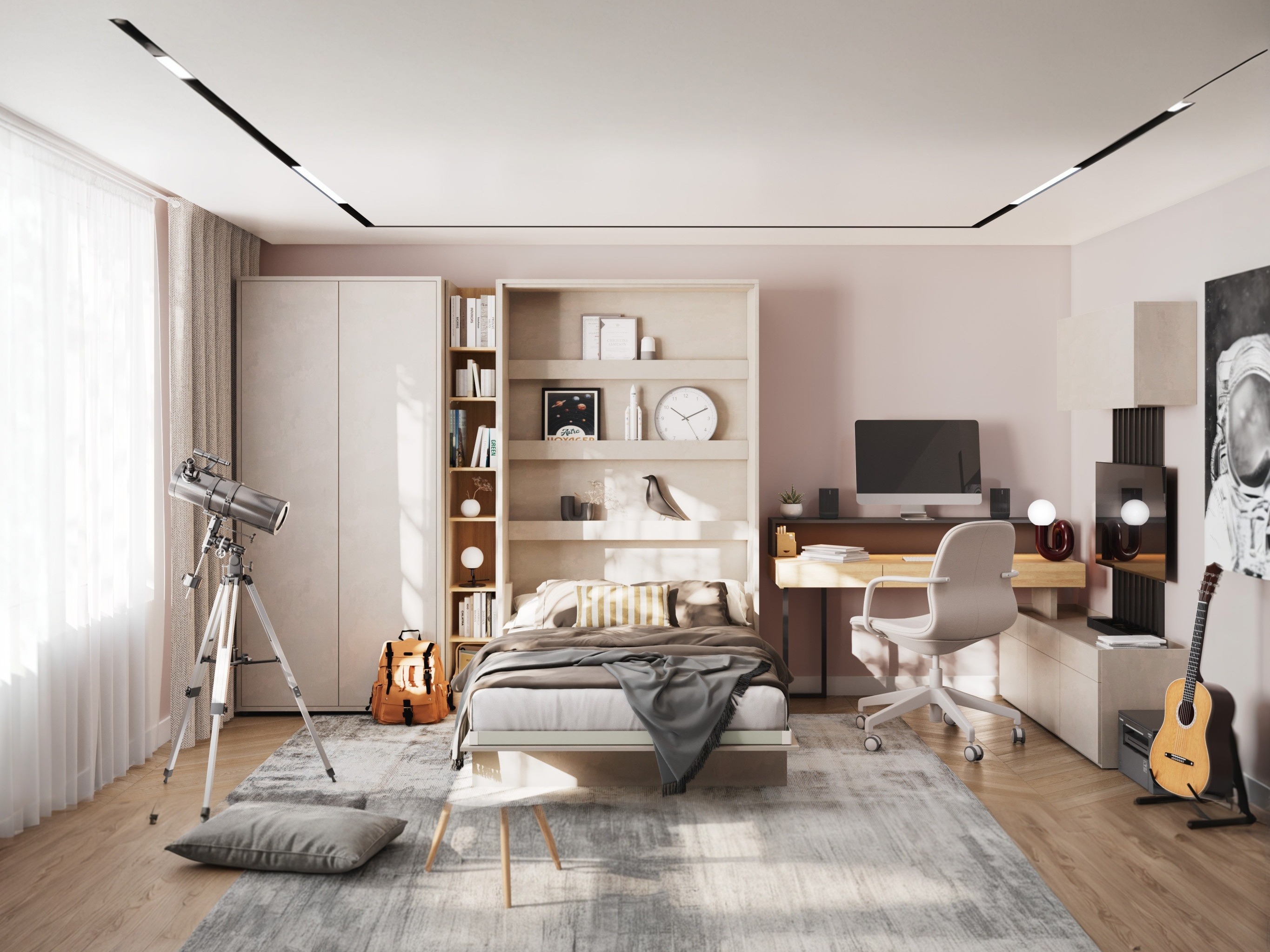 Cama plegable Concept Lenart I (90 x 200 cm)
