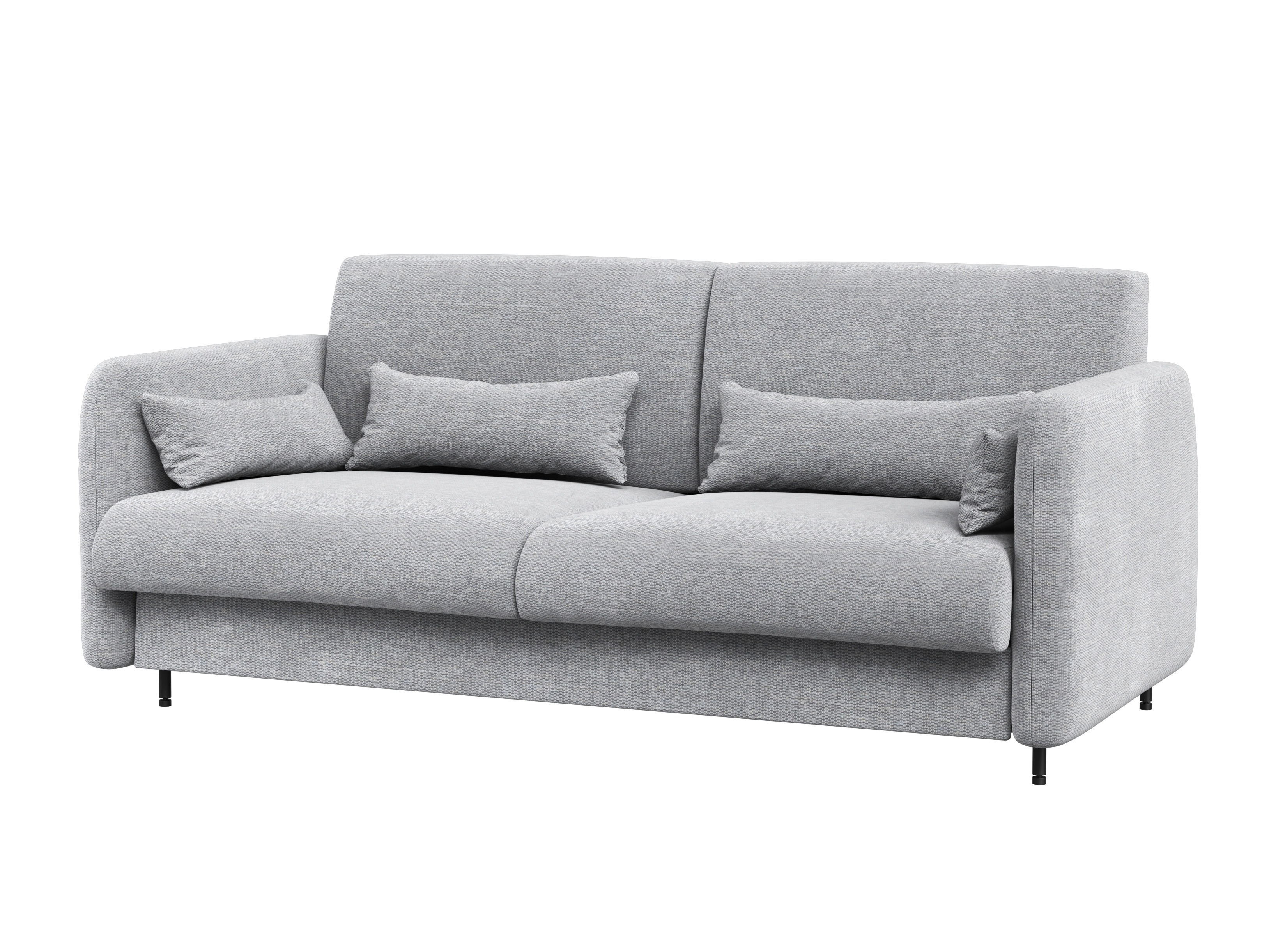 Cama plegable Concept Lenart VII (Blanco brillante + Gris)