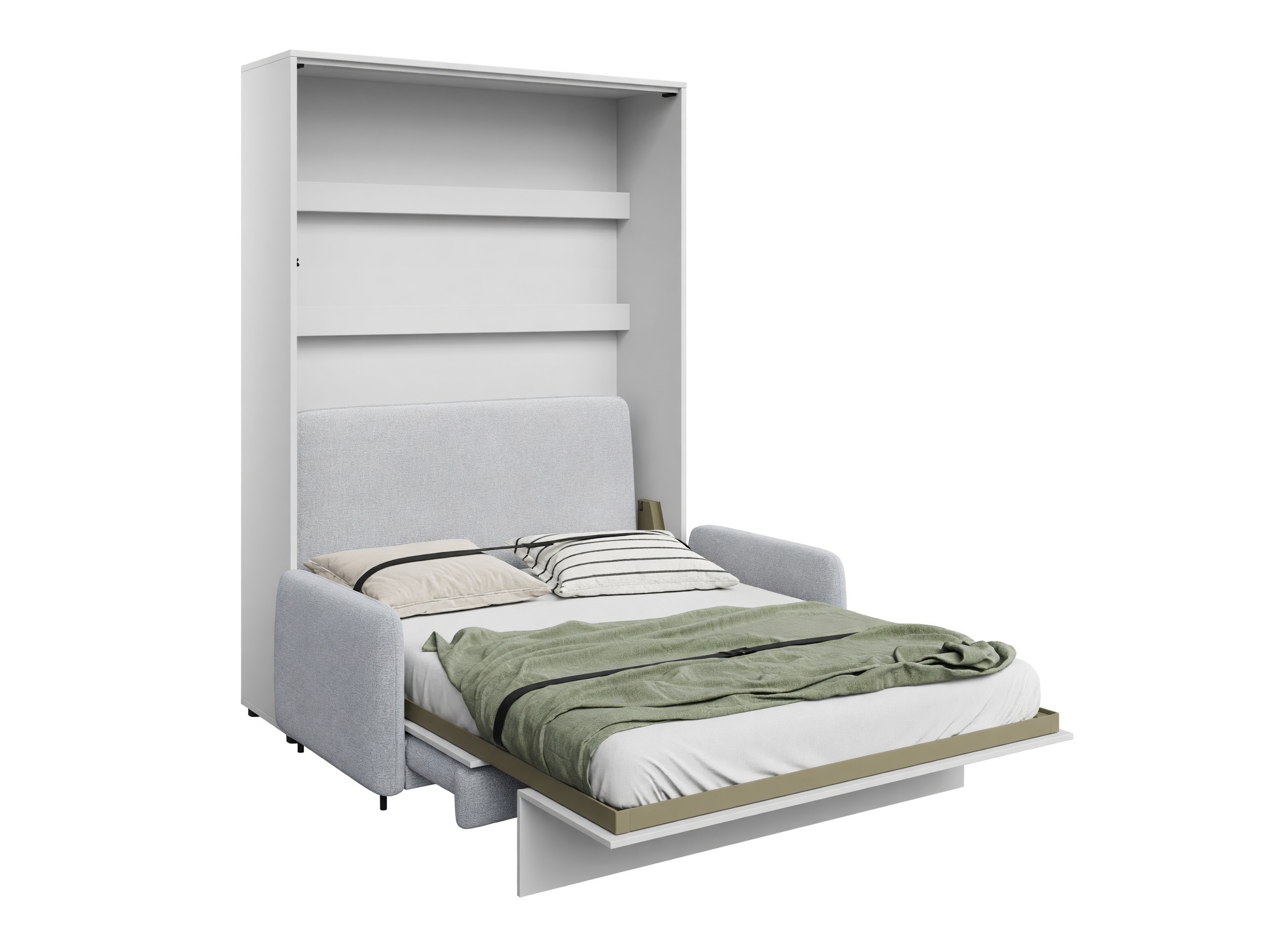 Cama plegable Concept Lenart VII (Blanco + Gris)