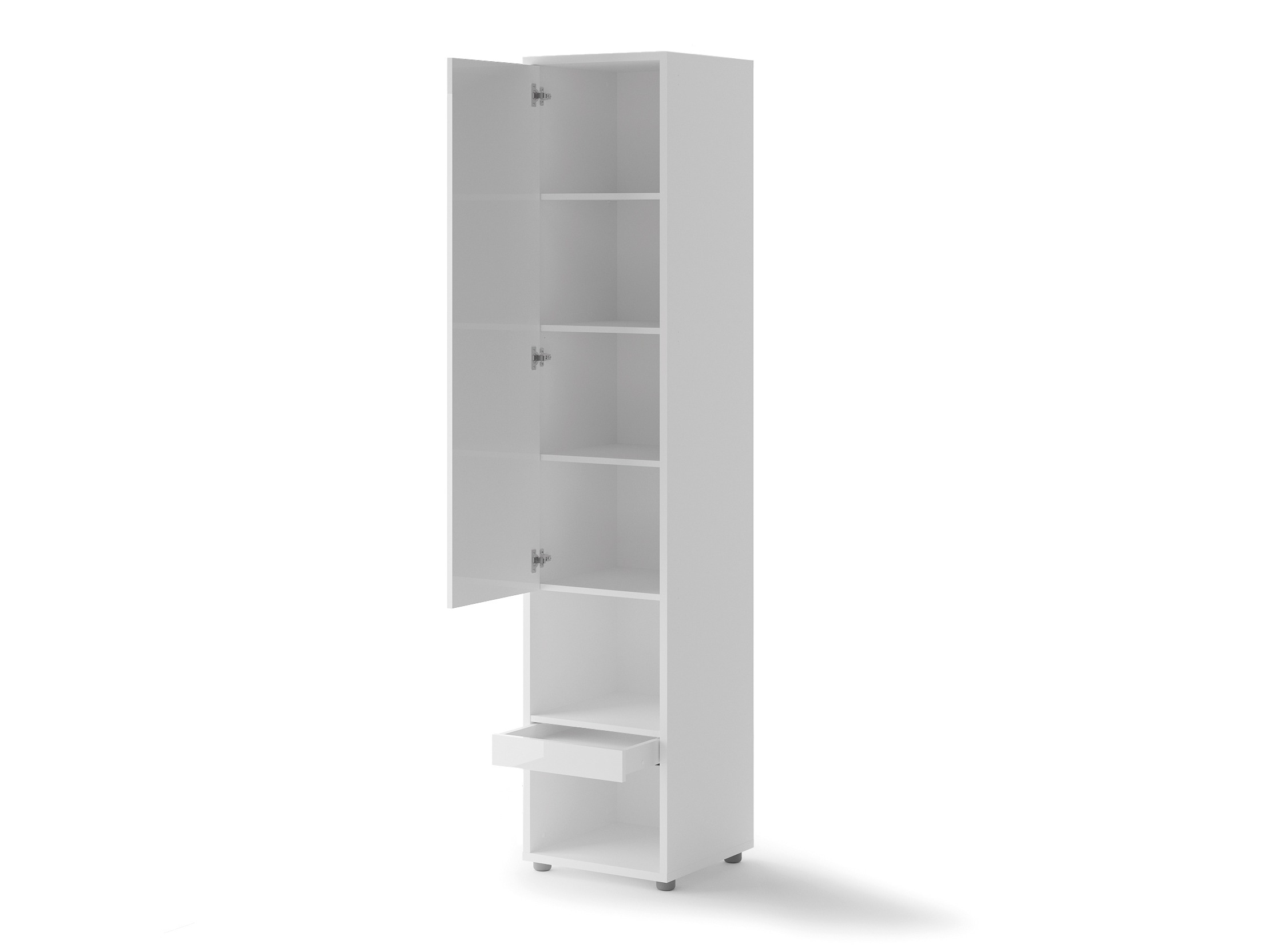 Conjuntos de muebles Concept Lenart VI (Blanco brillante + Blanco + Azul)