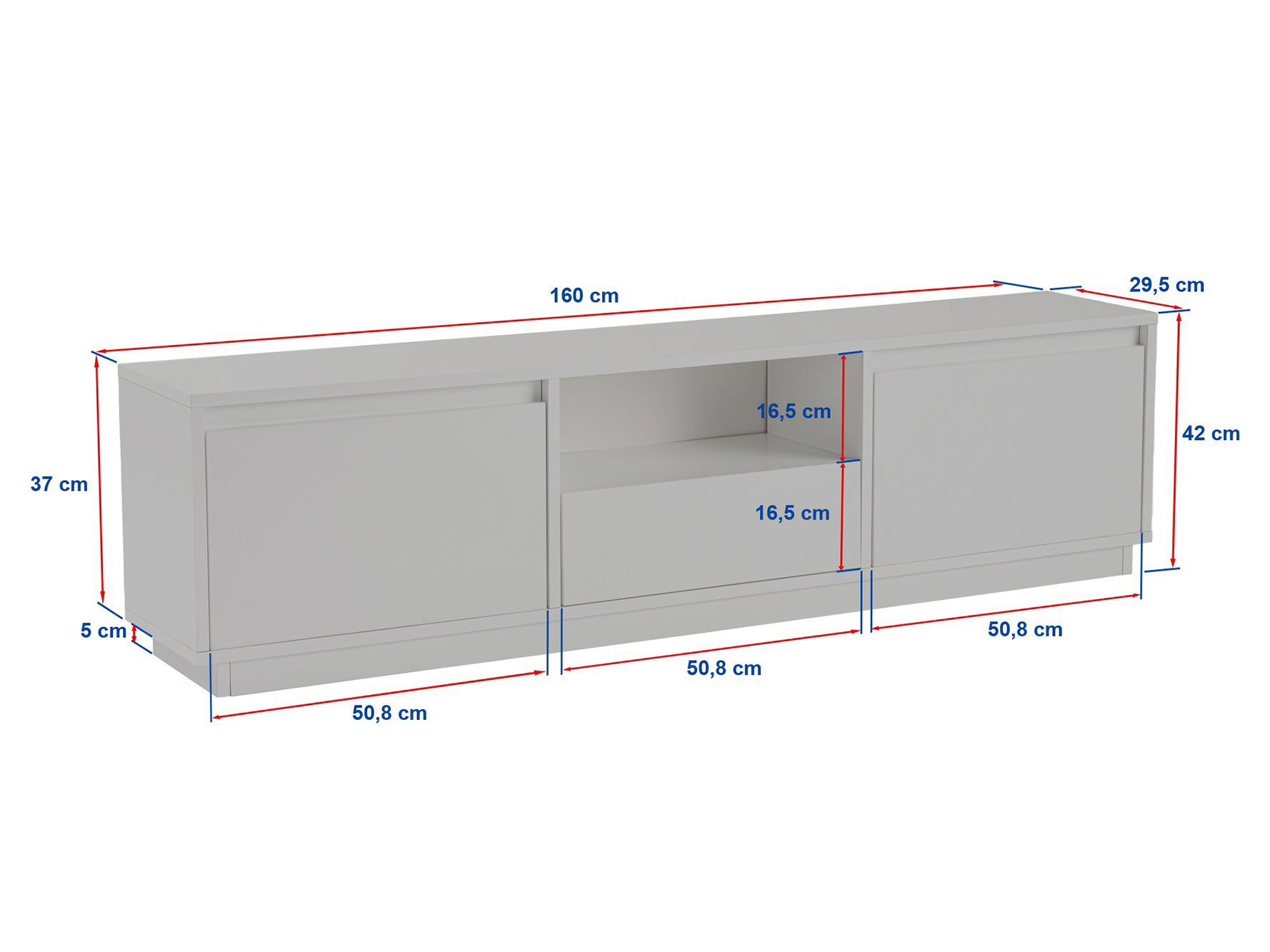 Mueble TV Novato 106 (Mármol blanco)