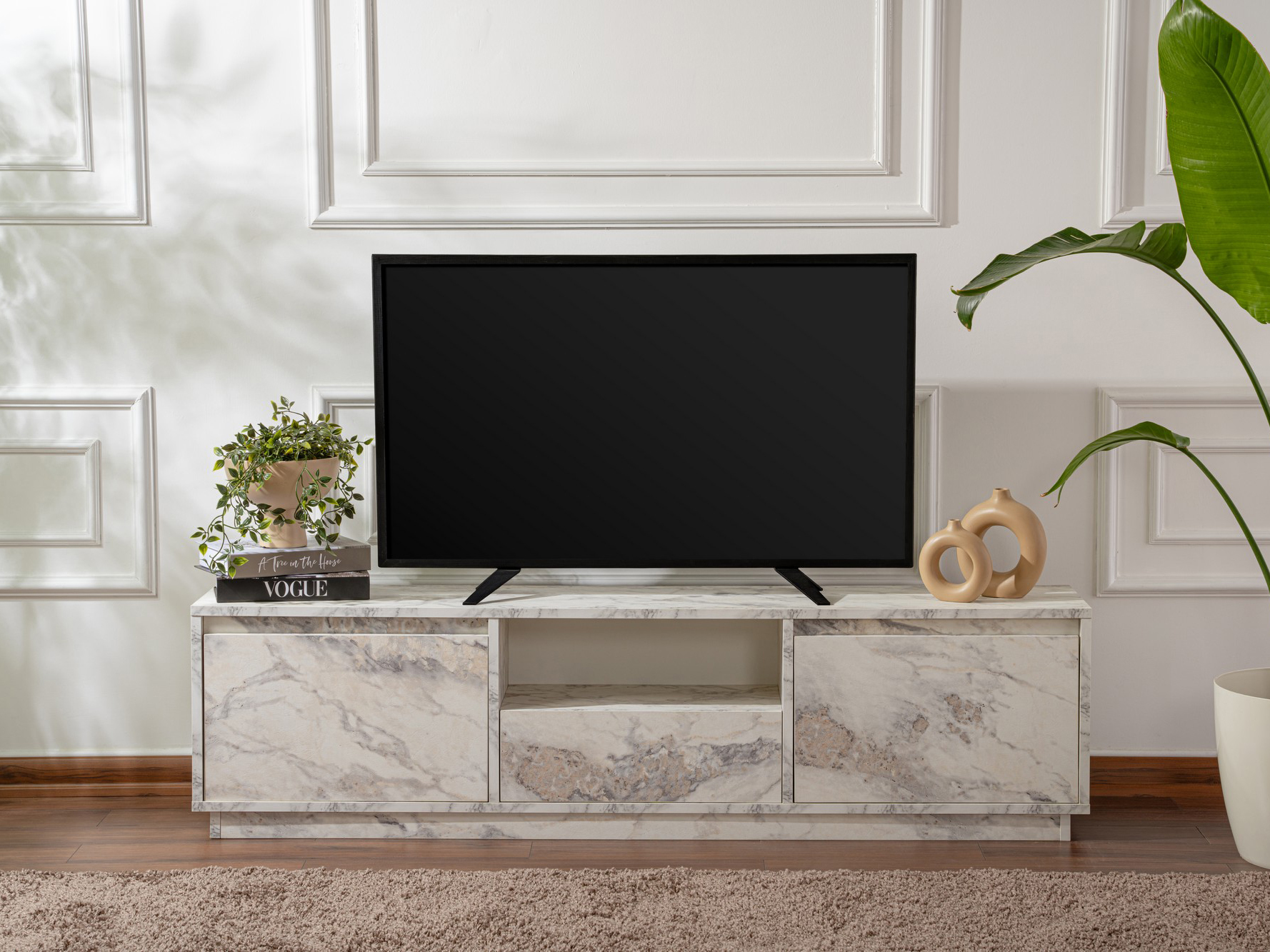 Mueble TV Novato 106 (Mármol blanco)