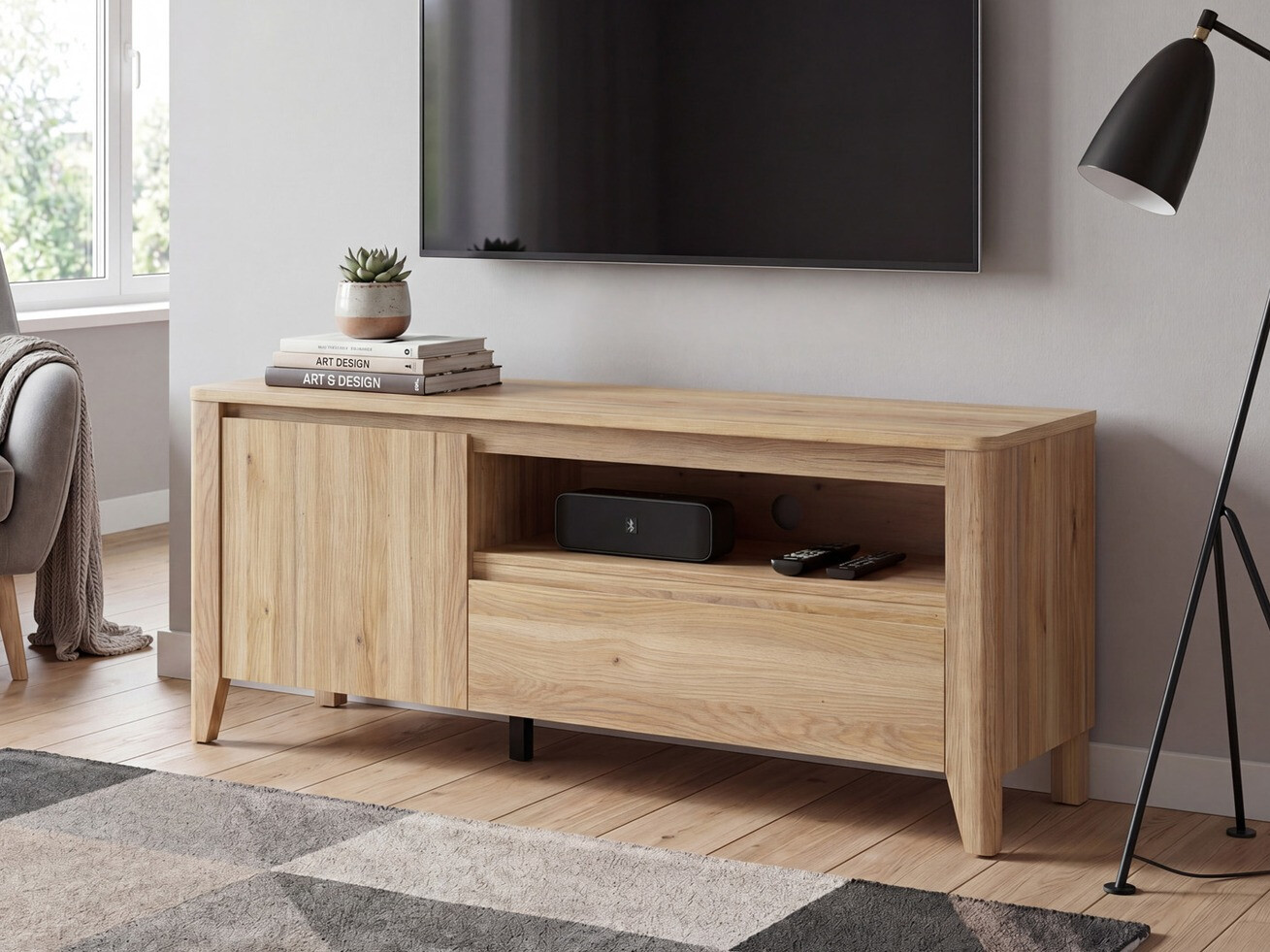 Mueble TV Talduno 100 (Roble claro)