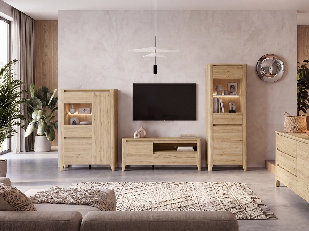 Mueble TV Talduno 100 (Roble claro)