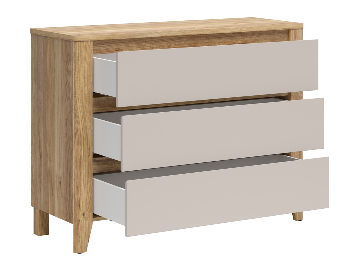 Cómoda Talduno 102 (Roble claro + Cachemira)