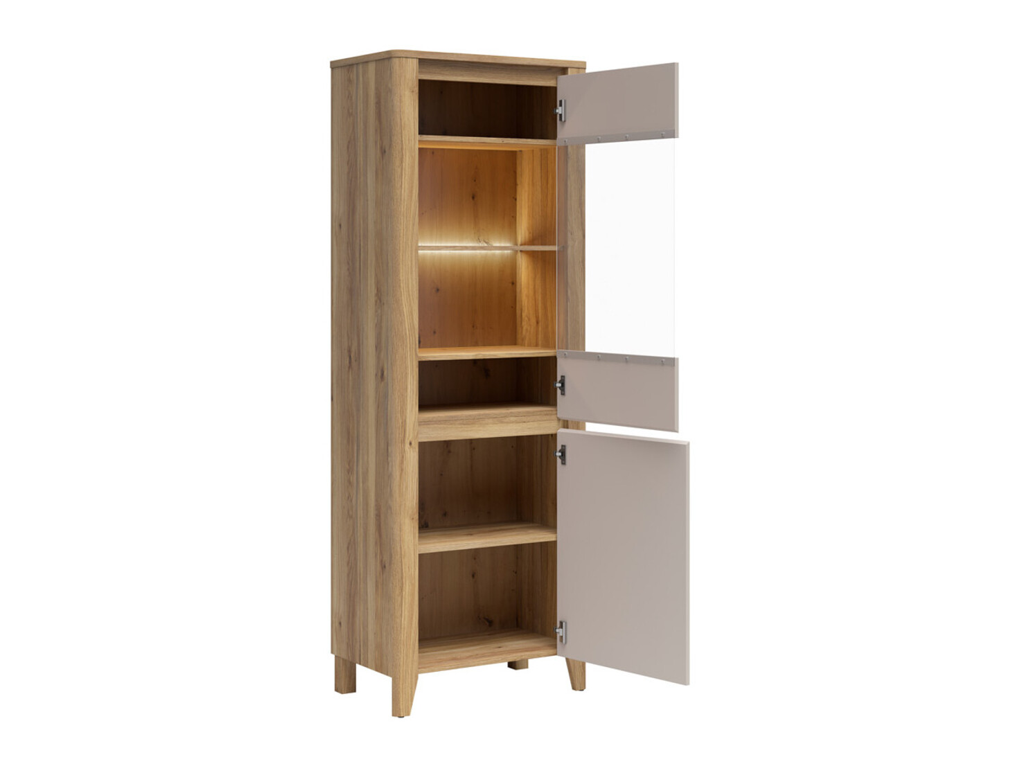 Estantería Talduno 104 (Roble claro + Cachemira)