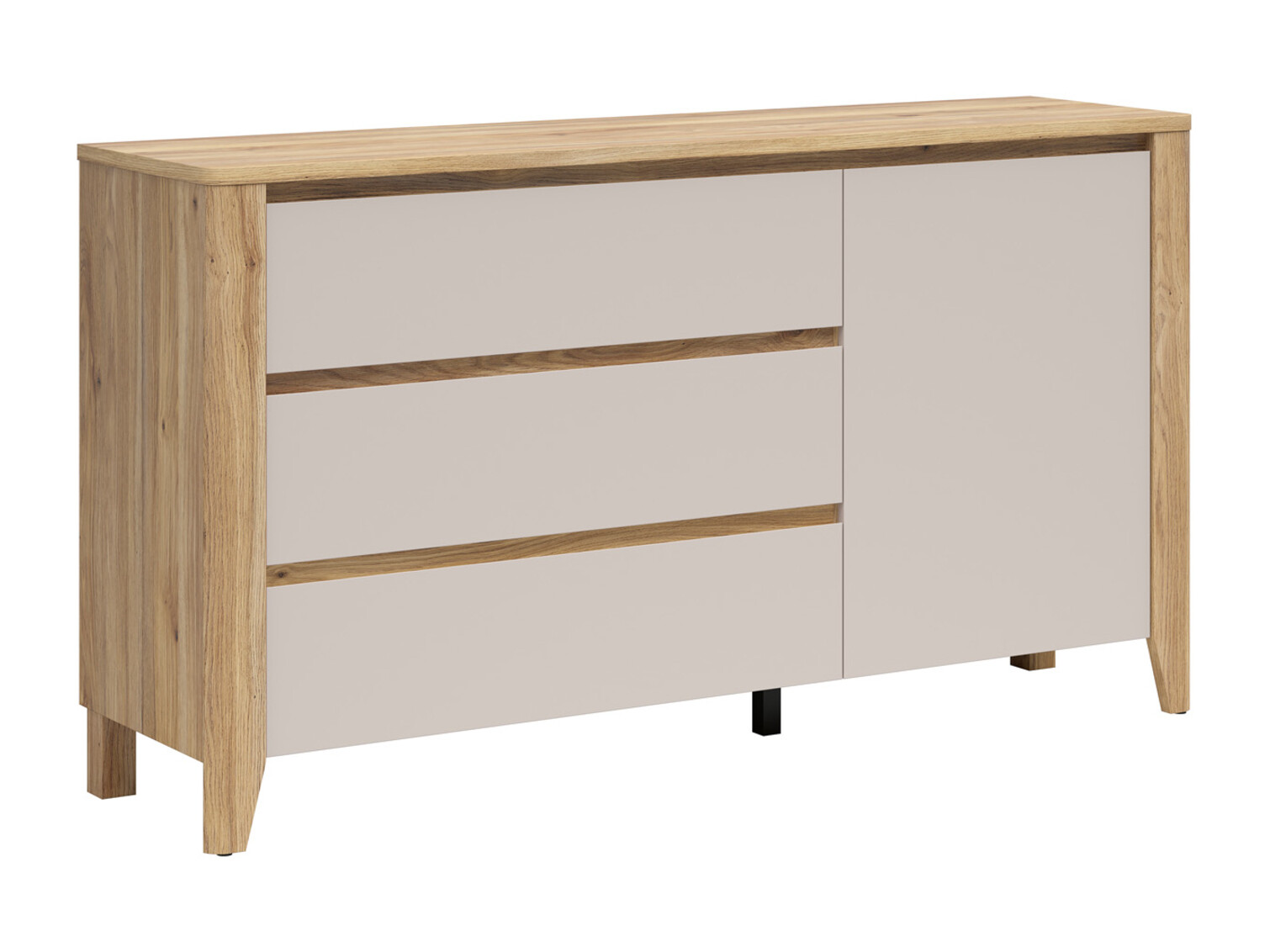 Cómoda Talduno 105 (Roble claro + Cachemira)