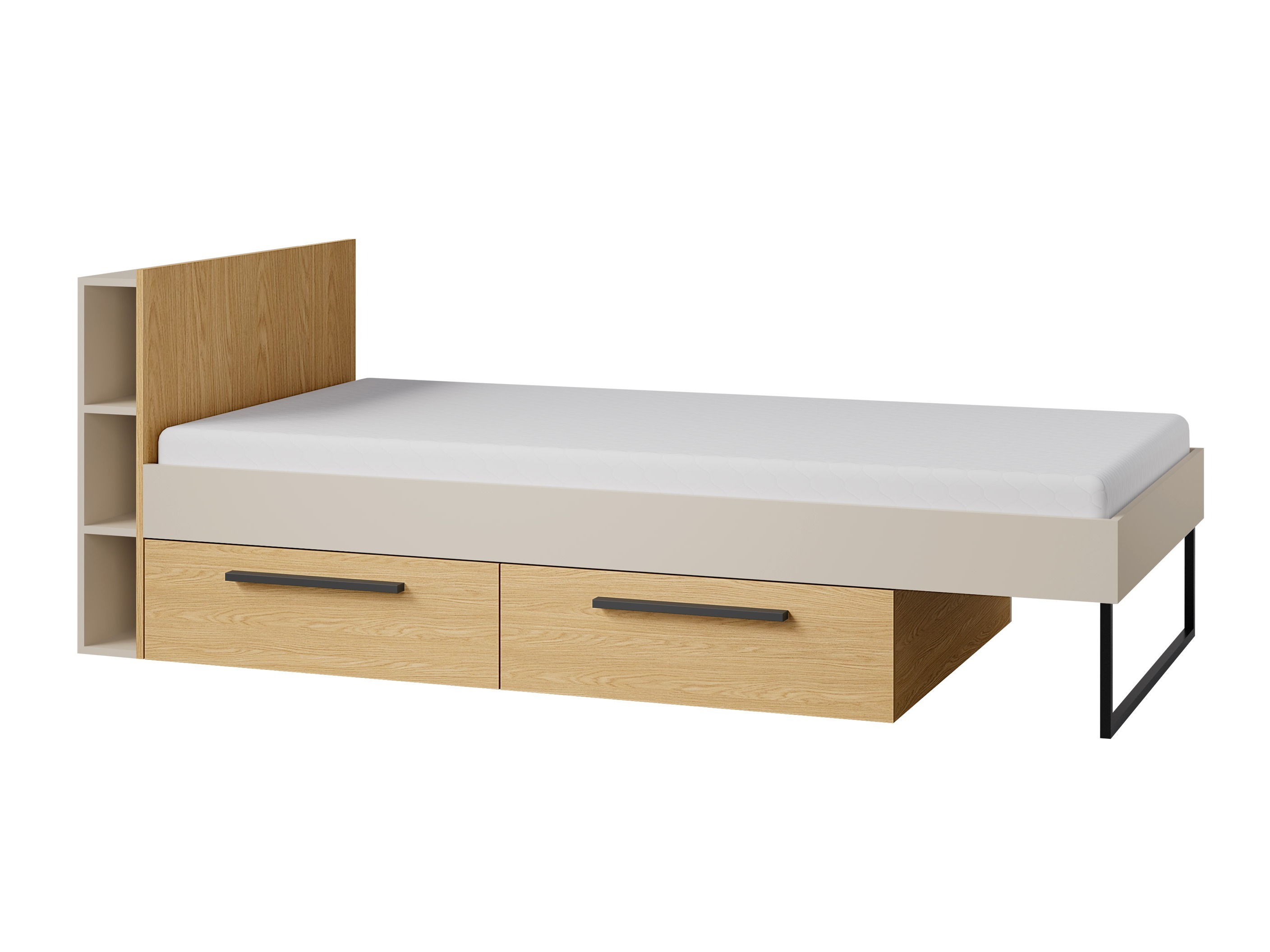 Cama Etruva 110 (Cachemira + Roble)