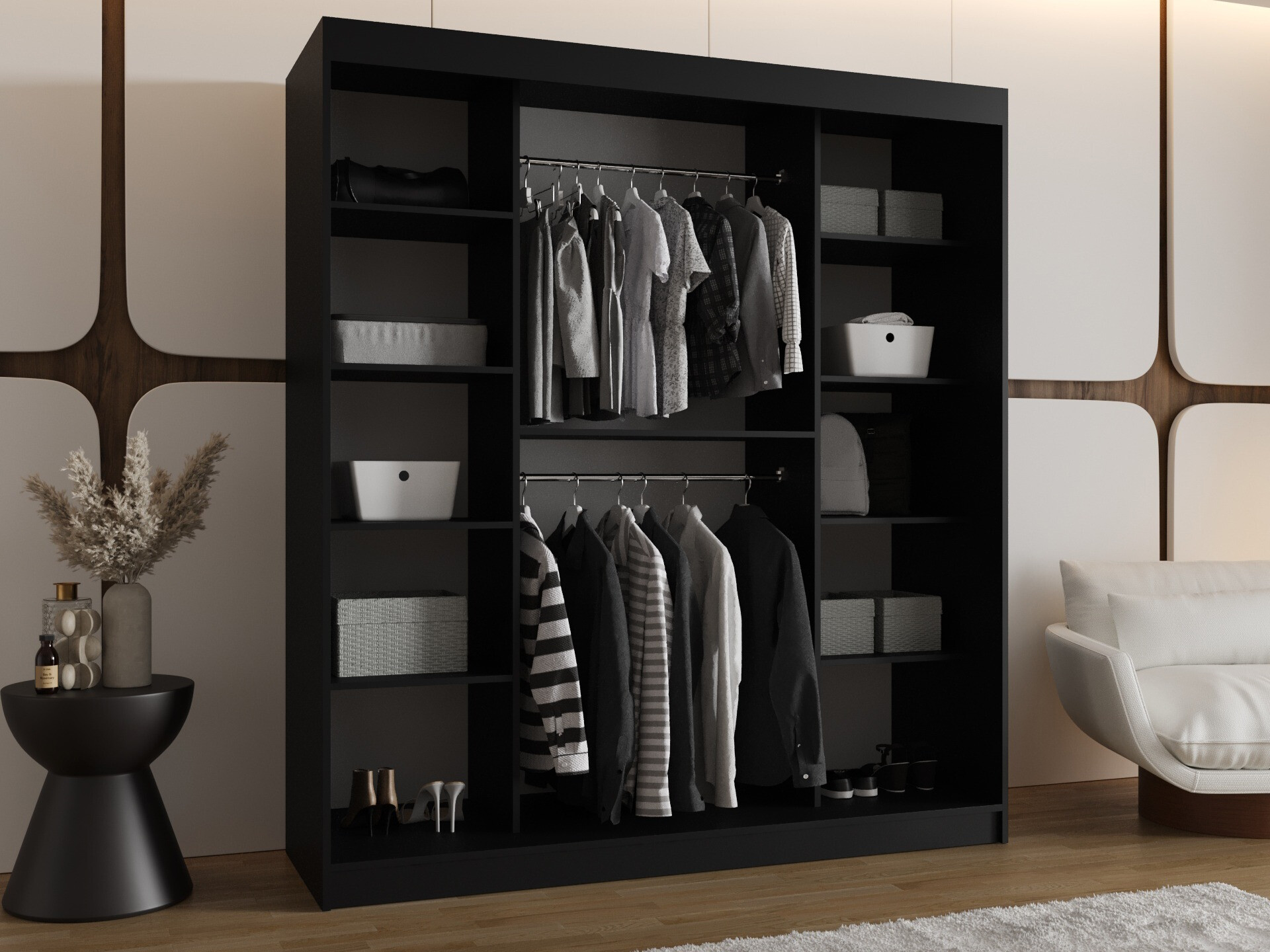 Armario Hartford 506 (Negro)