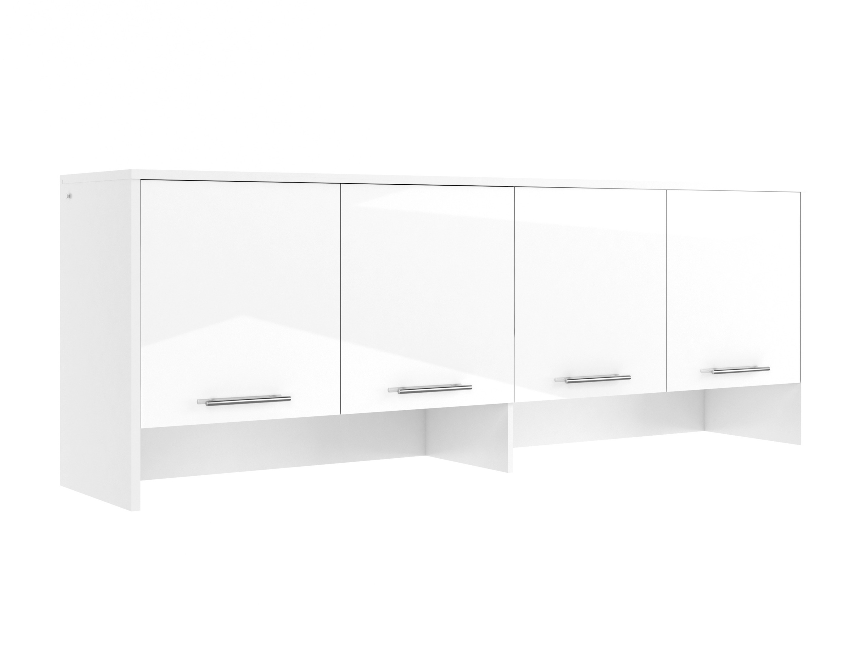 Aparador Concept Pro Lenart I (Blanco + Blanco brillante)