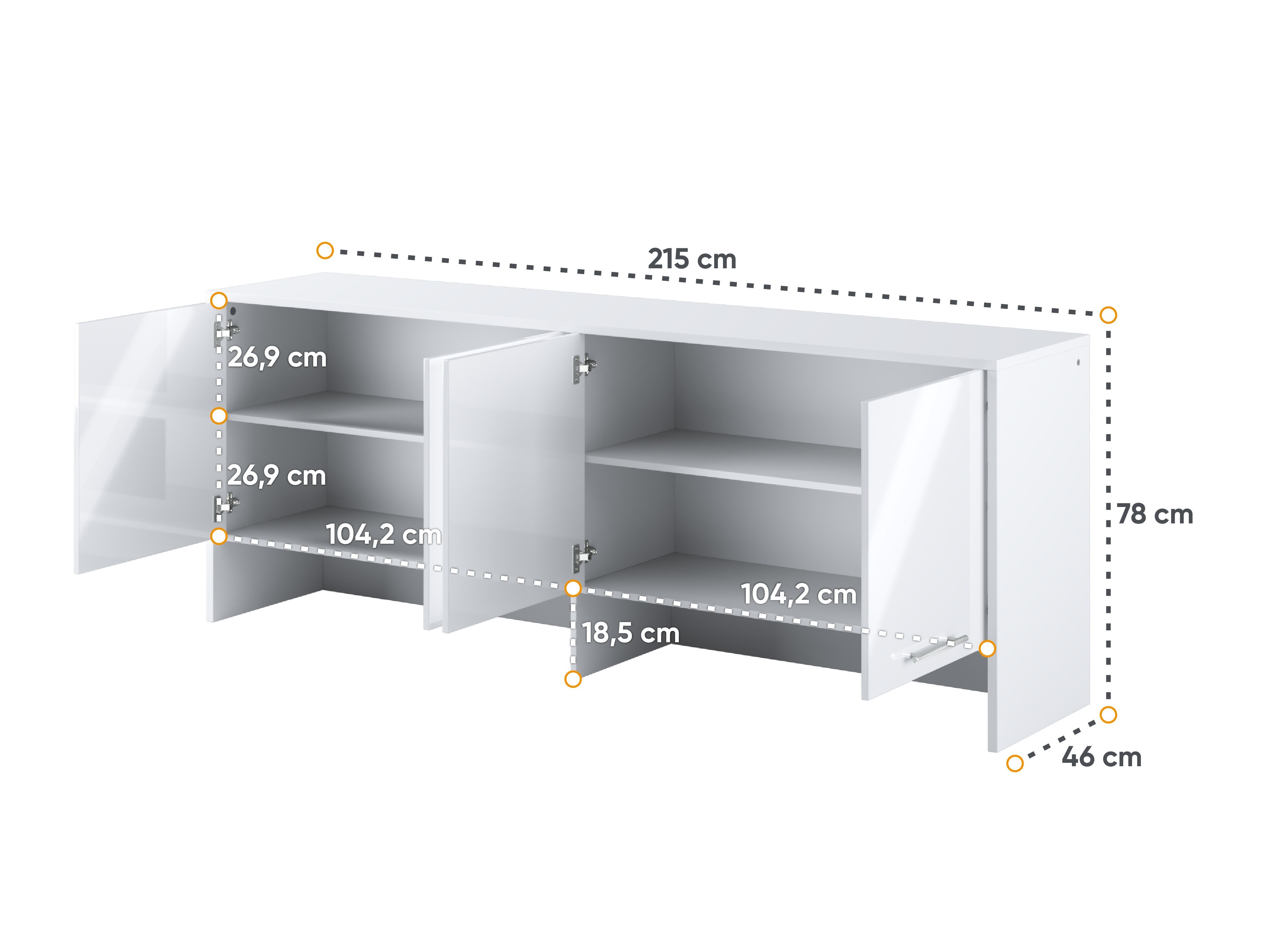 Aparador Concept Pro Lenart I (Blanco)