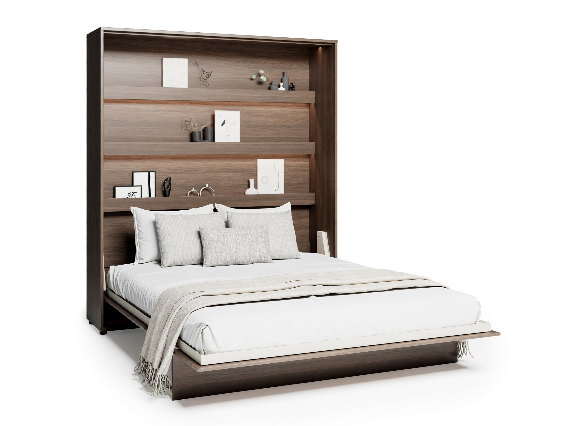 Cama plegable Concept Lenart (Roble oscuro)