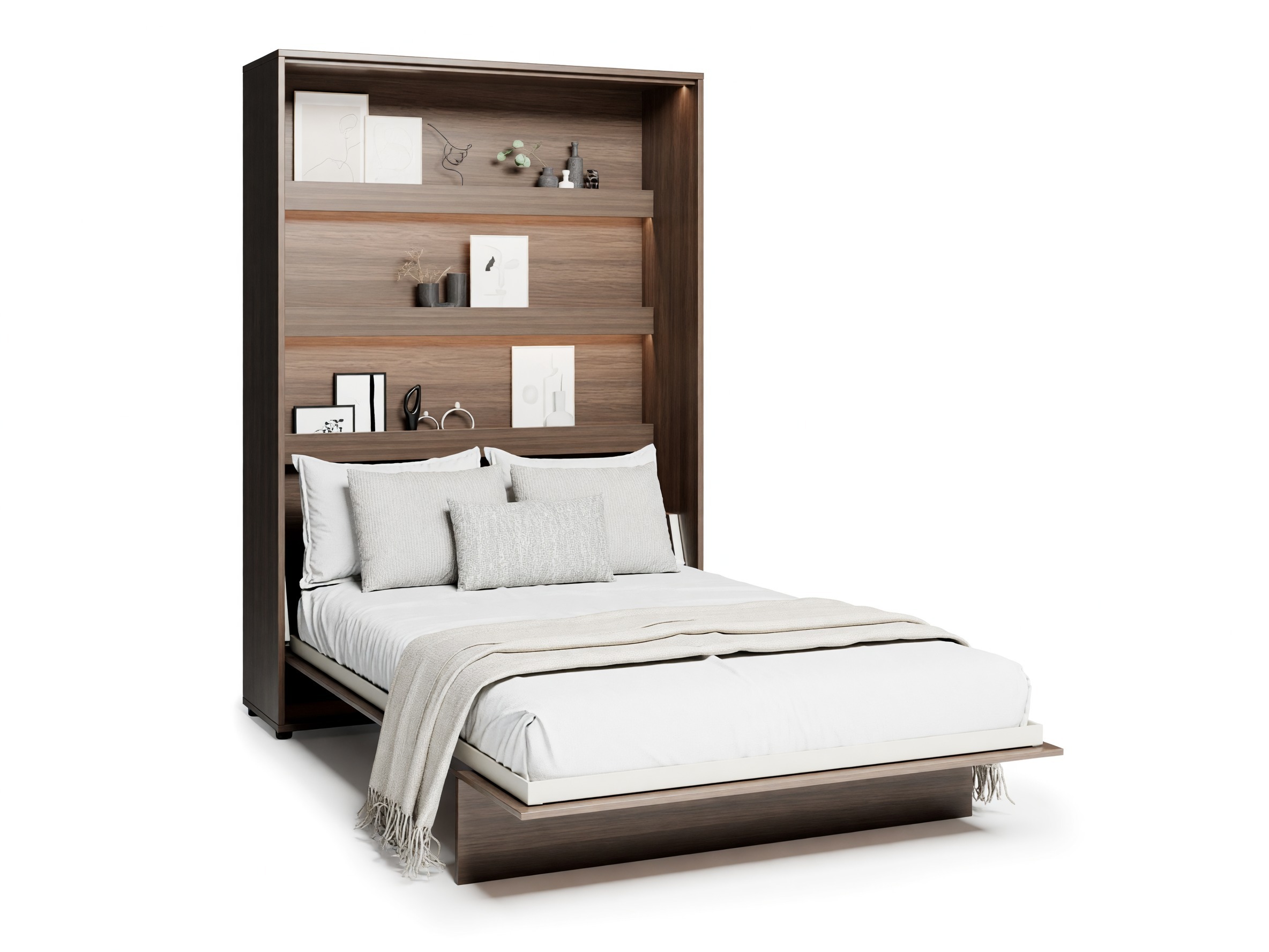 Cama plegable Concept Lenart (Roble oscuro)