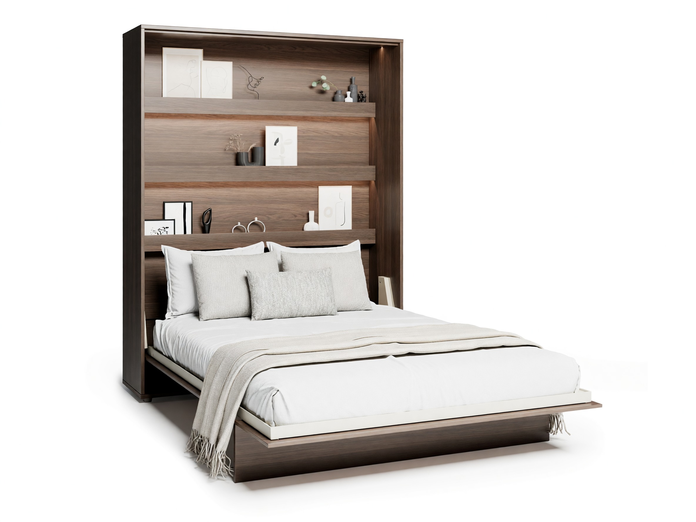 Cama plegable Concept Lenart (Roble oscuro)