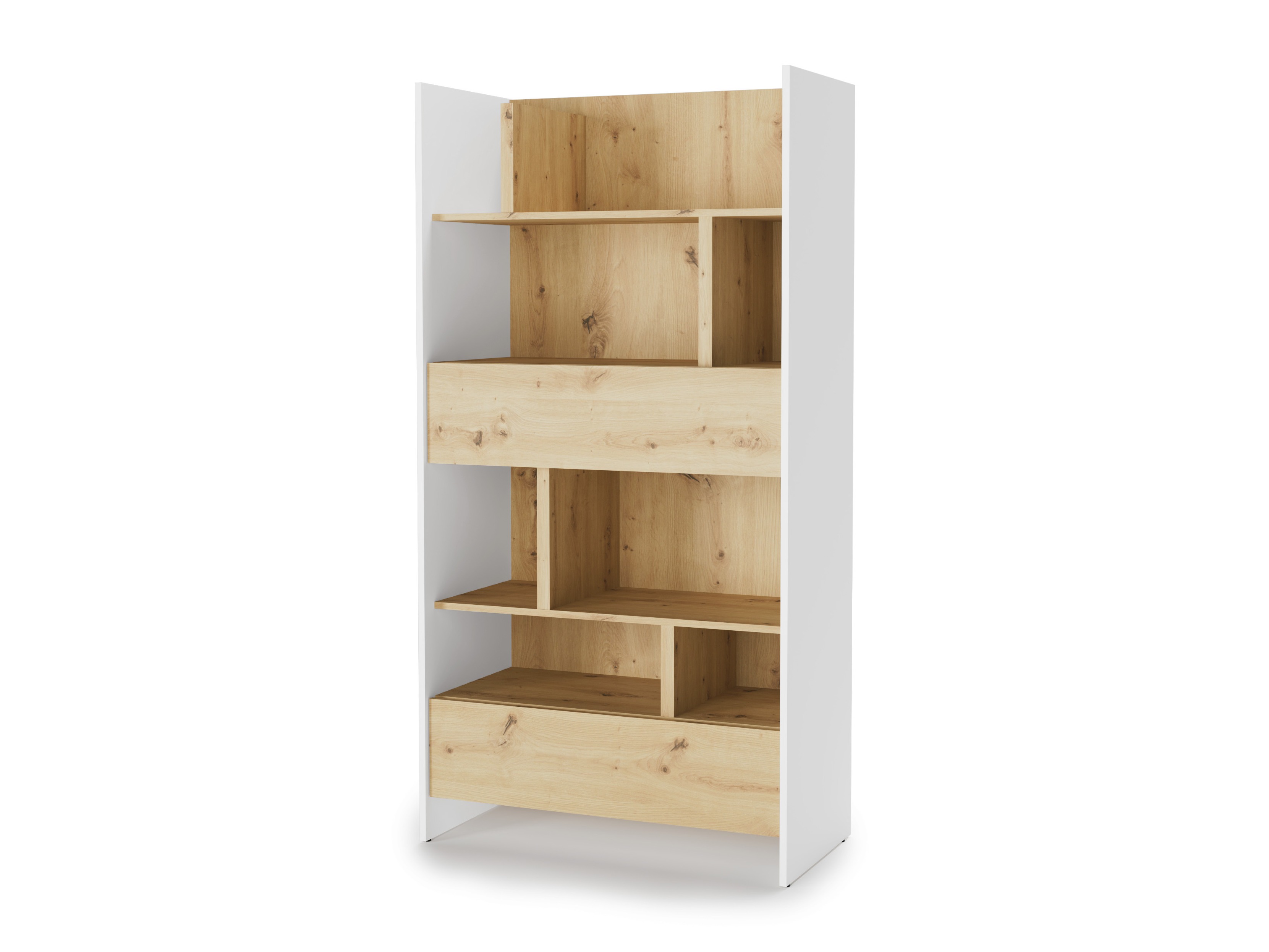Estantería Concept Lenart XI (Blanco + Roble Artisan)