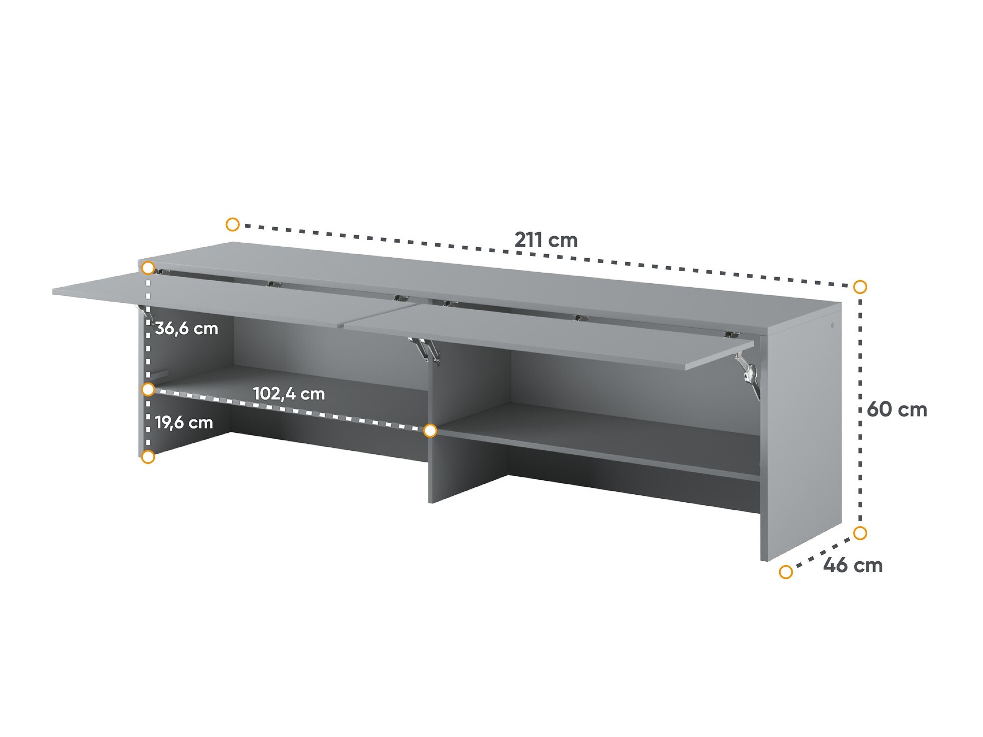 Aparador Concept Lenart III (Gris)