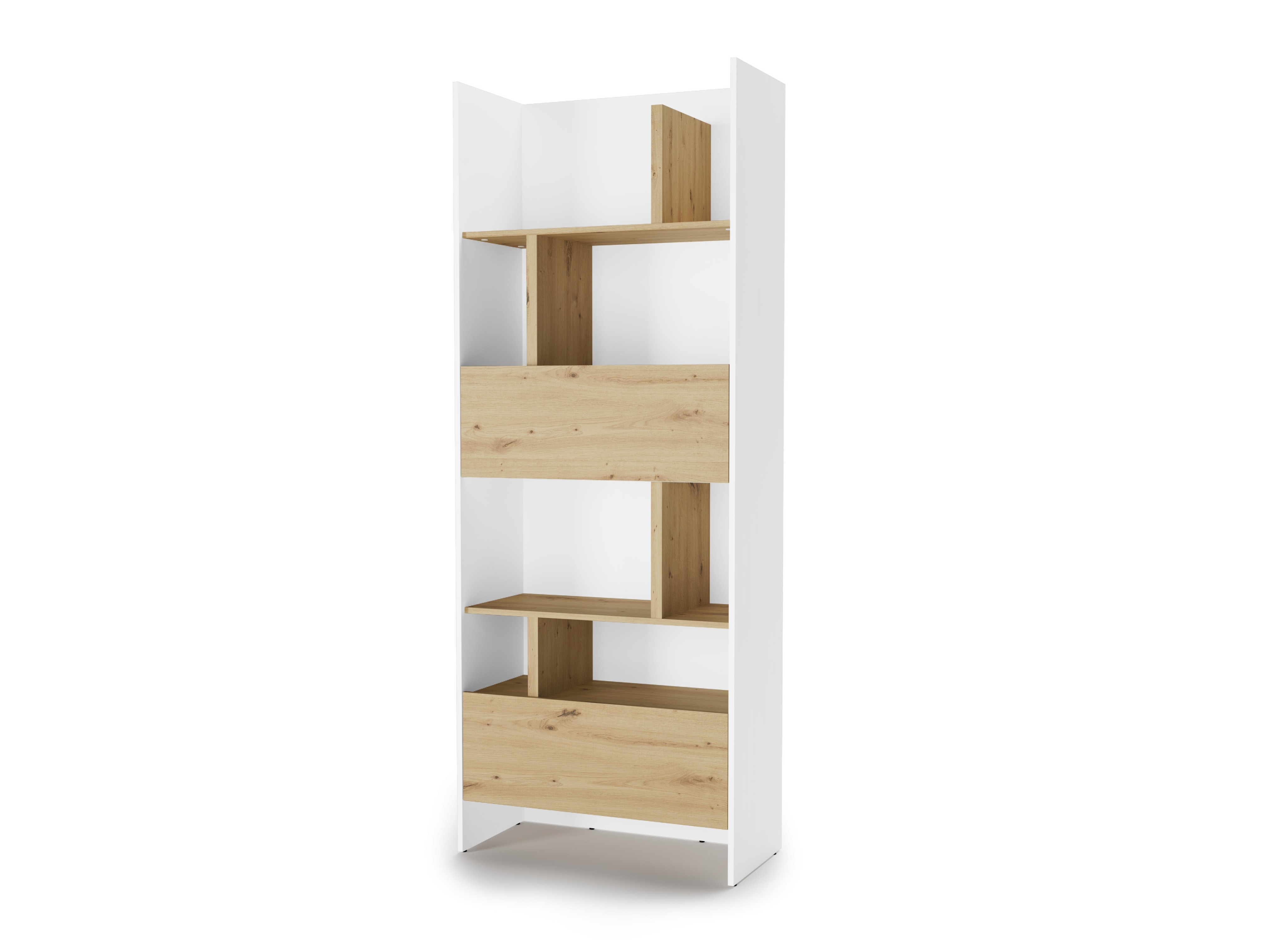 Estantería Concept Lenart XII (Blanco + Roble Artisan)