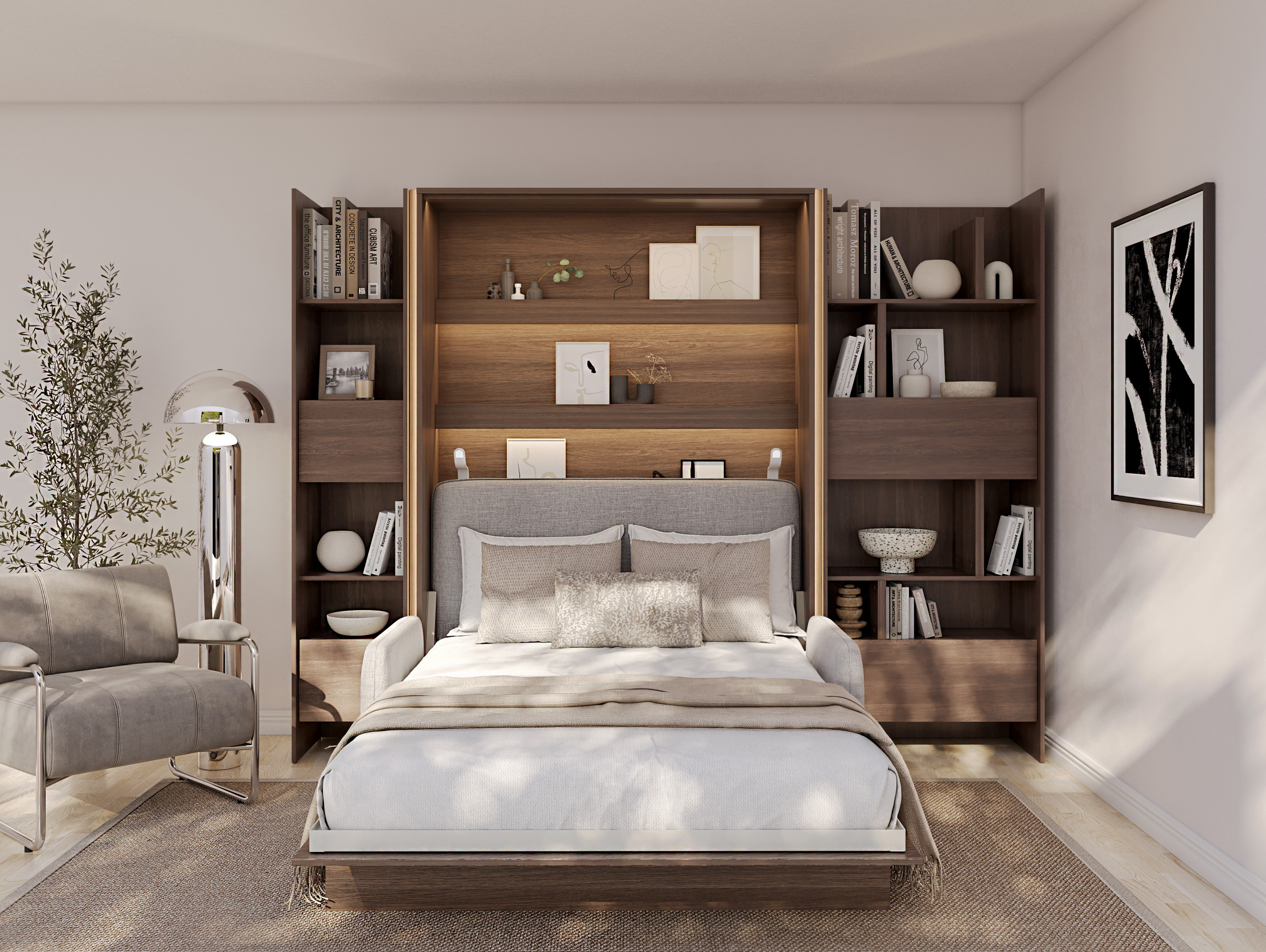 Estantería Concept Lenart XIII (Roble oscuro)
