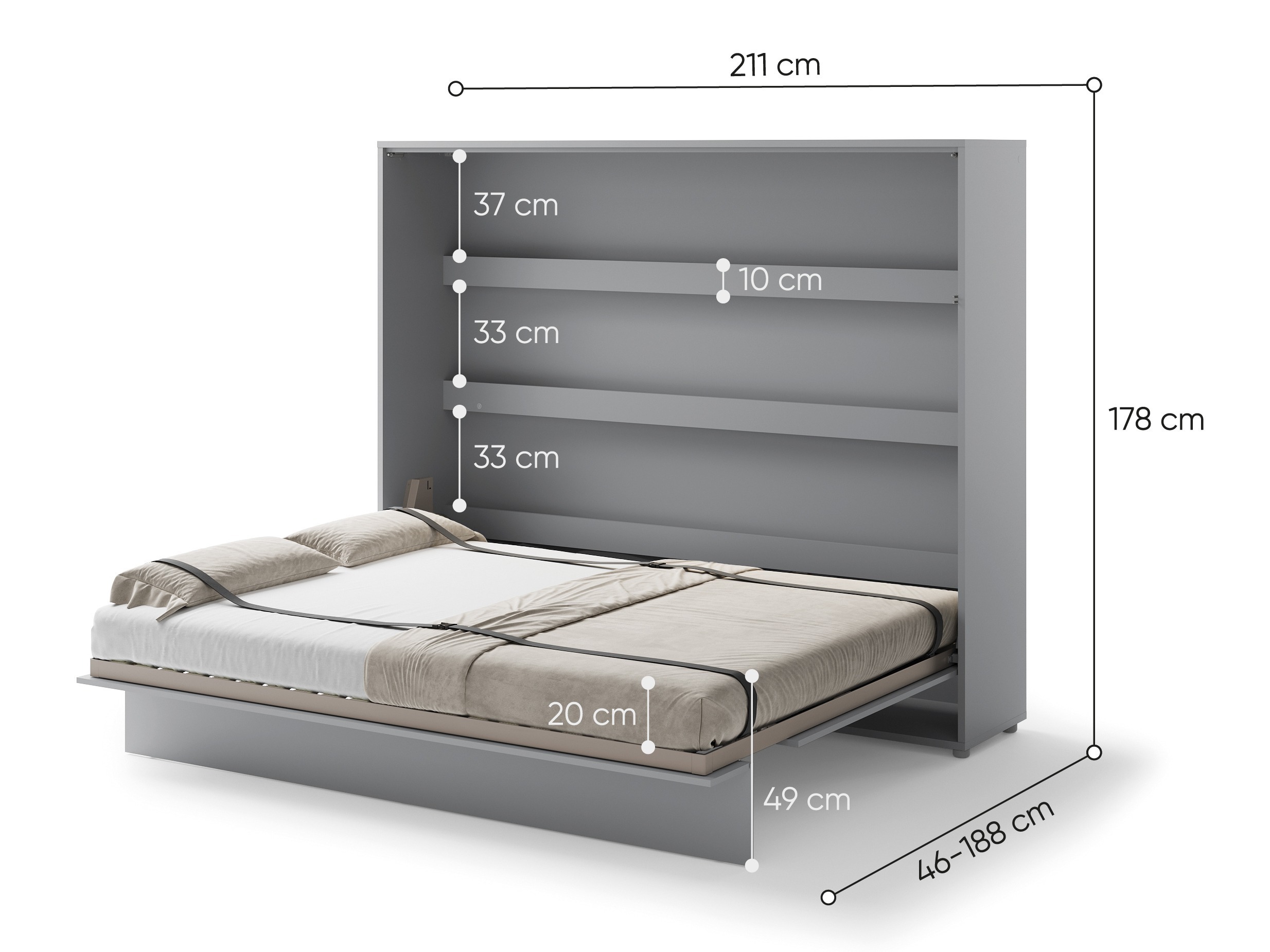 Conjuntos de muebles Concept Lenart X (Gris)