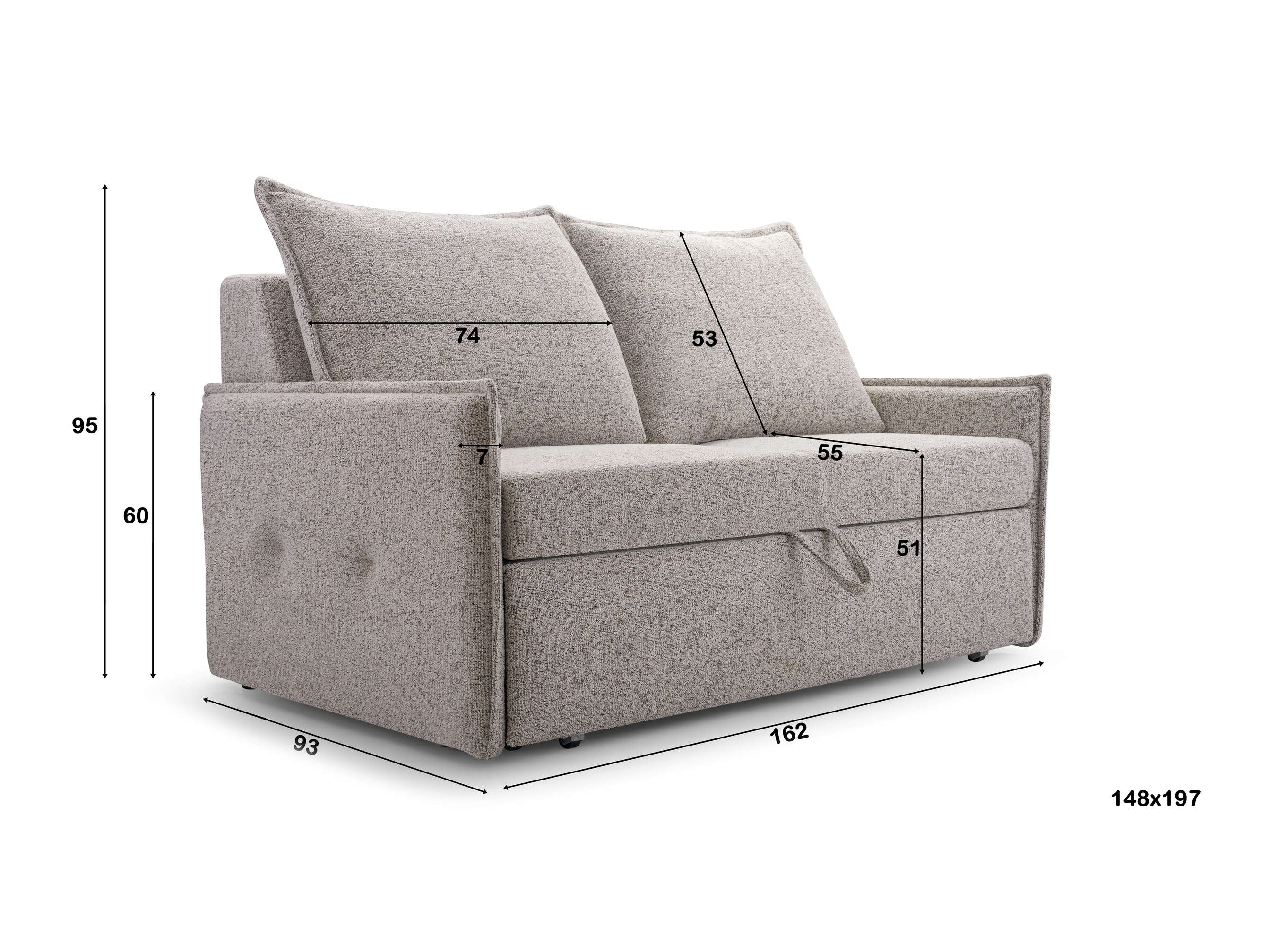 Sofá cama Lufkin 163 (Puente 06)