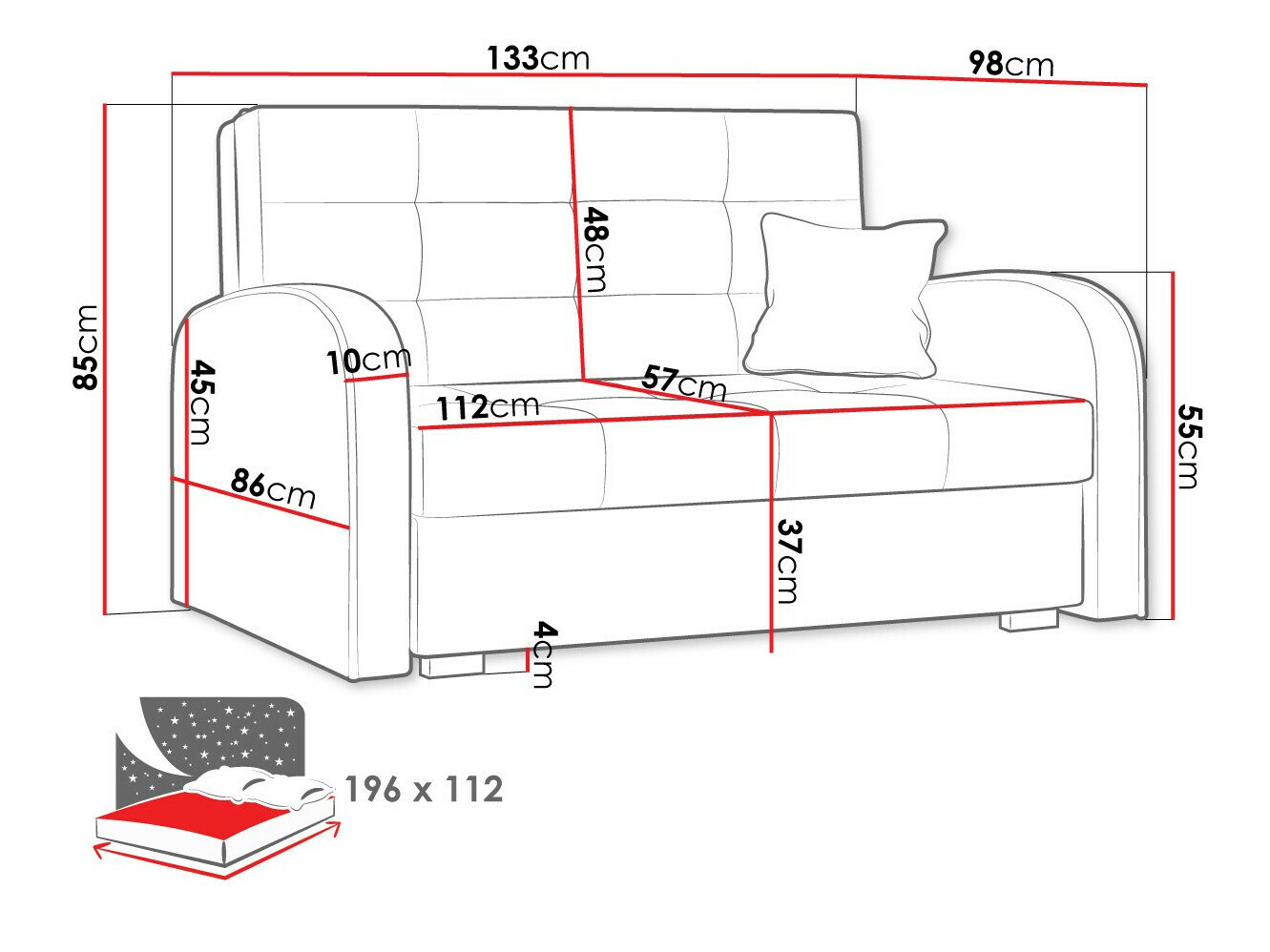 Sofá cama SP7169