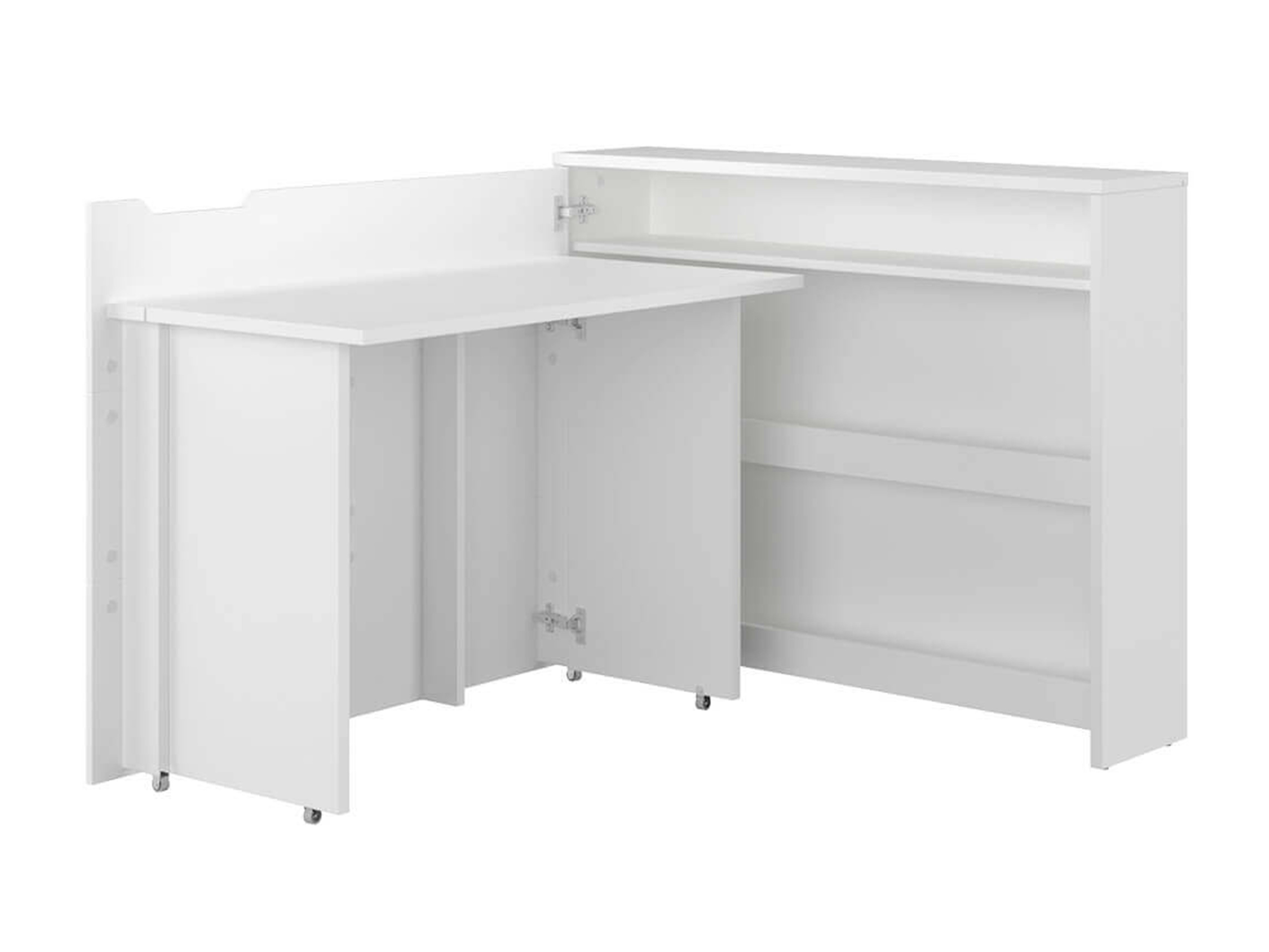 Mesa de ordenador esquinera Concept Lenart (Blanco)