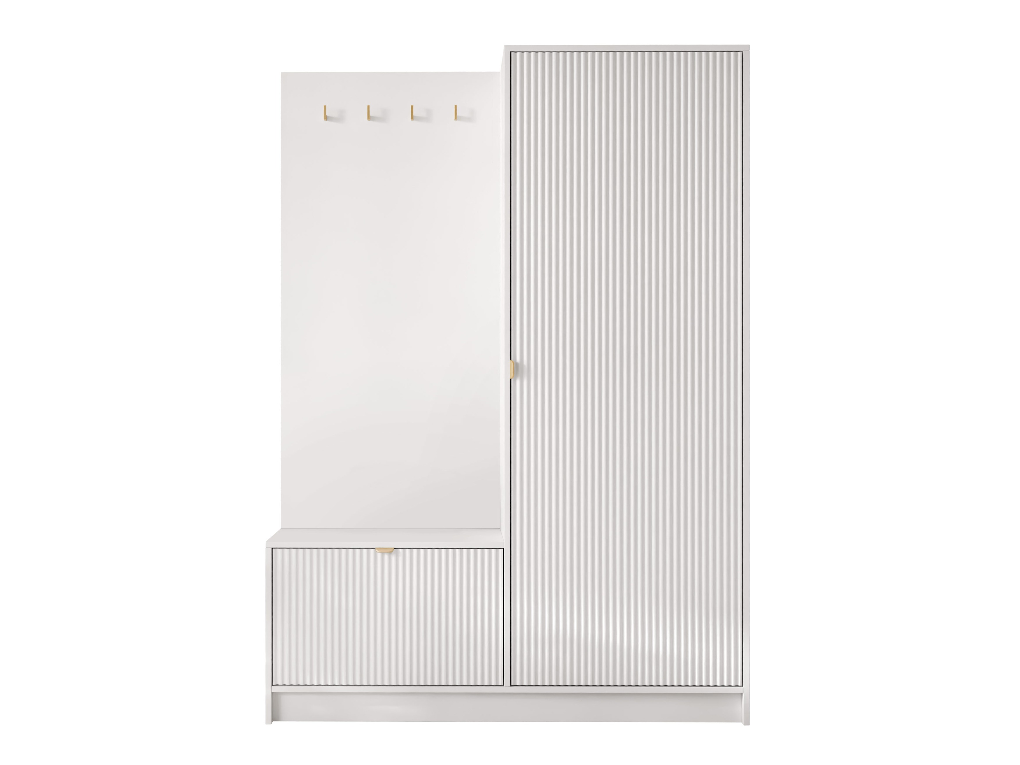 Conjunto para recibidor Comfivo Papilio (Blanco)