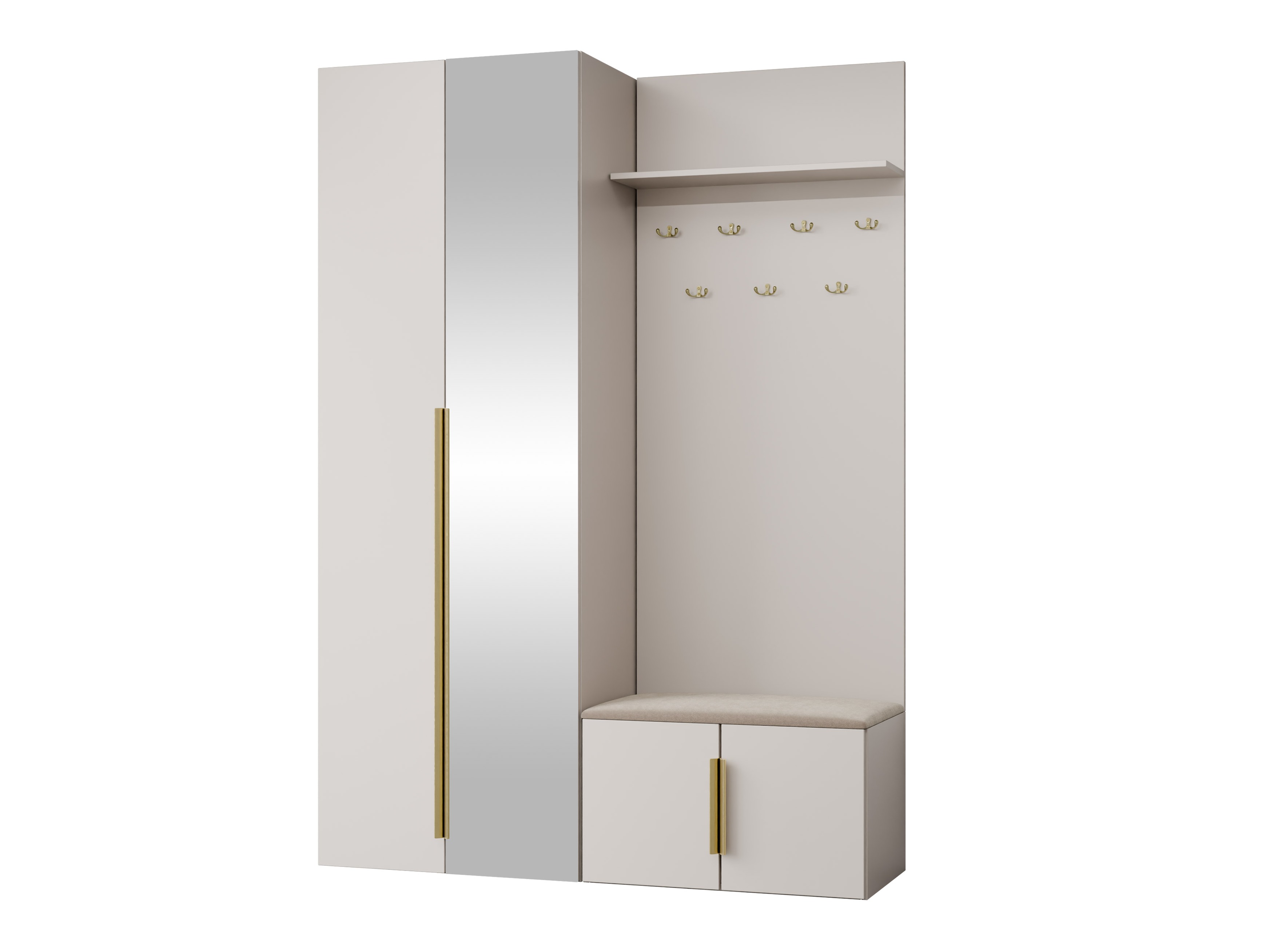 Conjunto para recibidor Comfivo Auditor III (Beige)