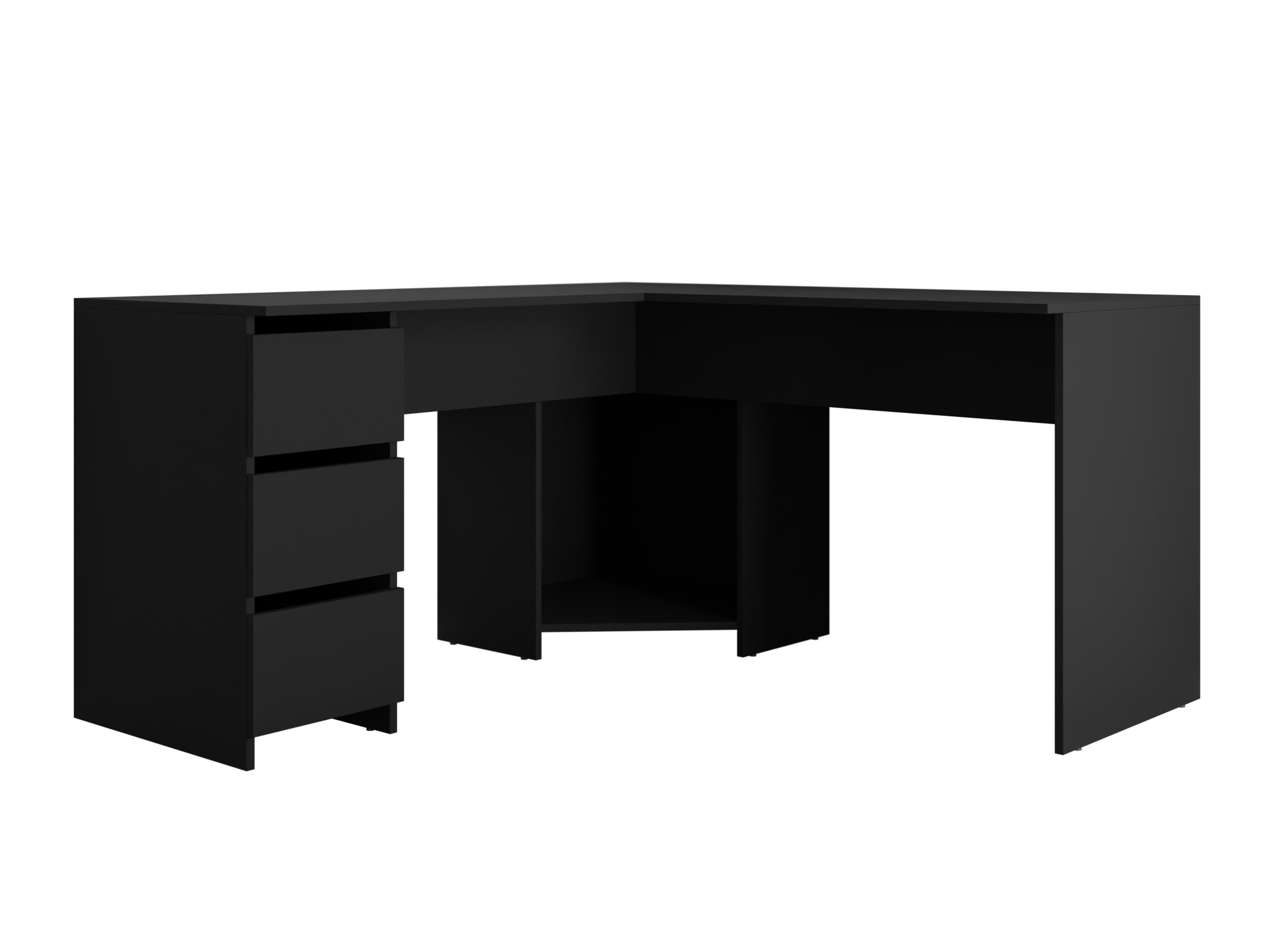 Mesa de ordenador esquinera Comfivo Insuler (Negro)