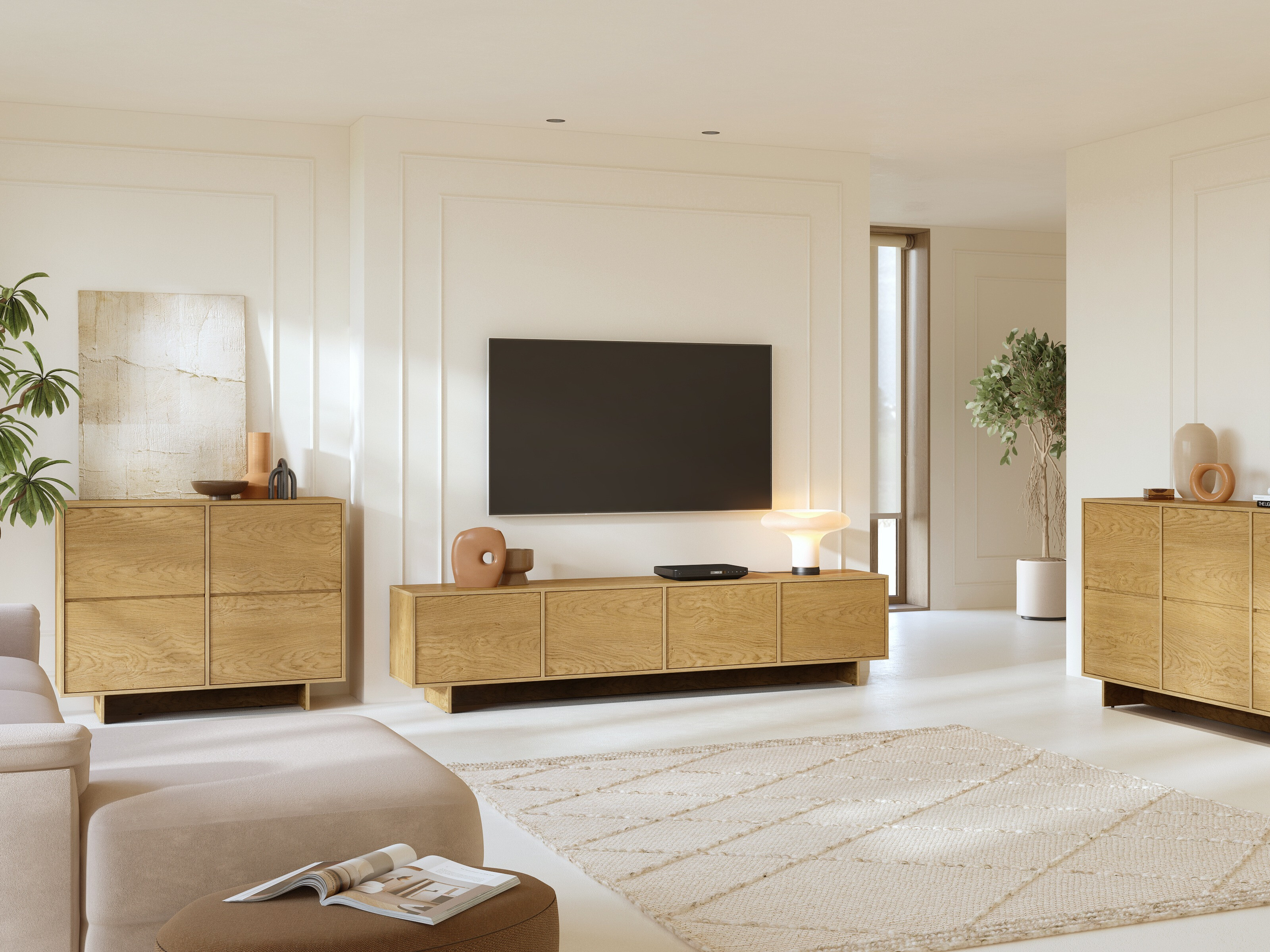 Aparador Cavbali 100 (Luminoso madera)