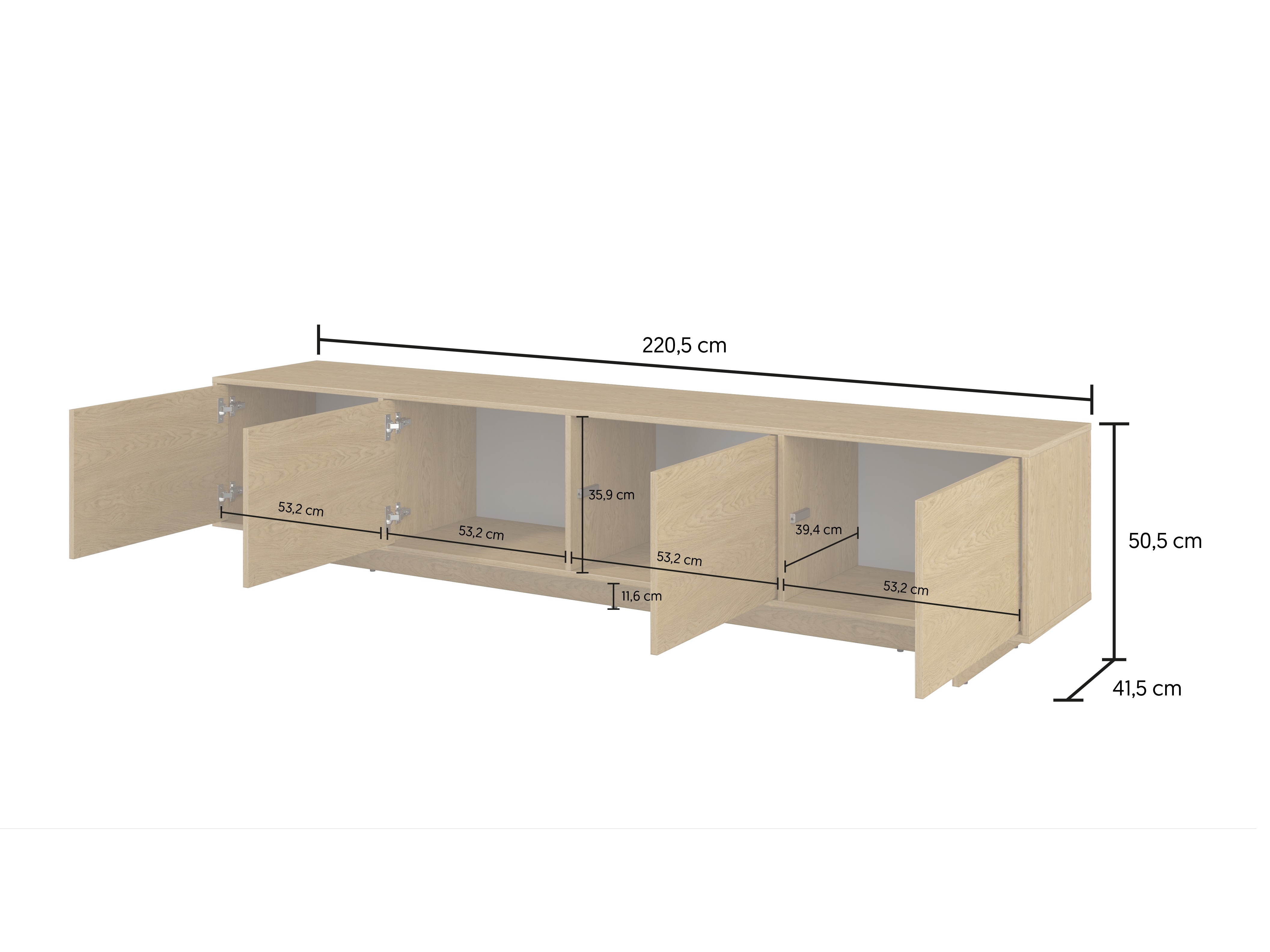 Conjunto de salón Cavbali 103 (Luminoso madera)