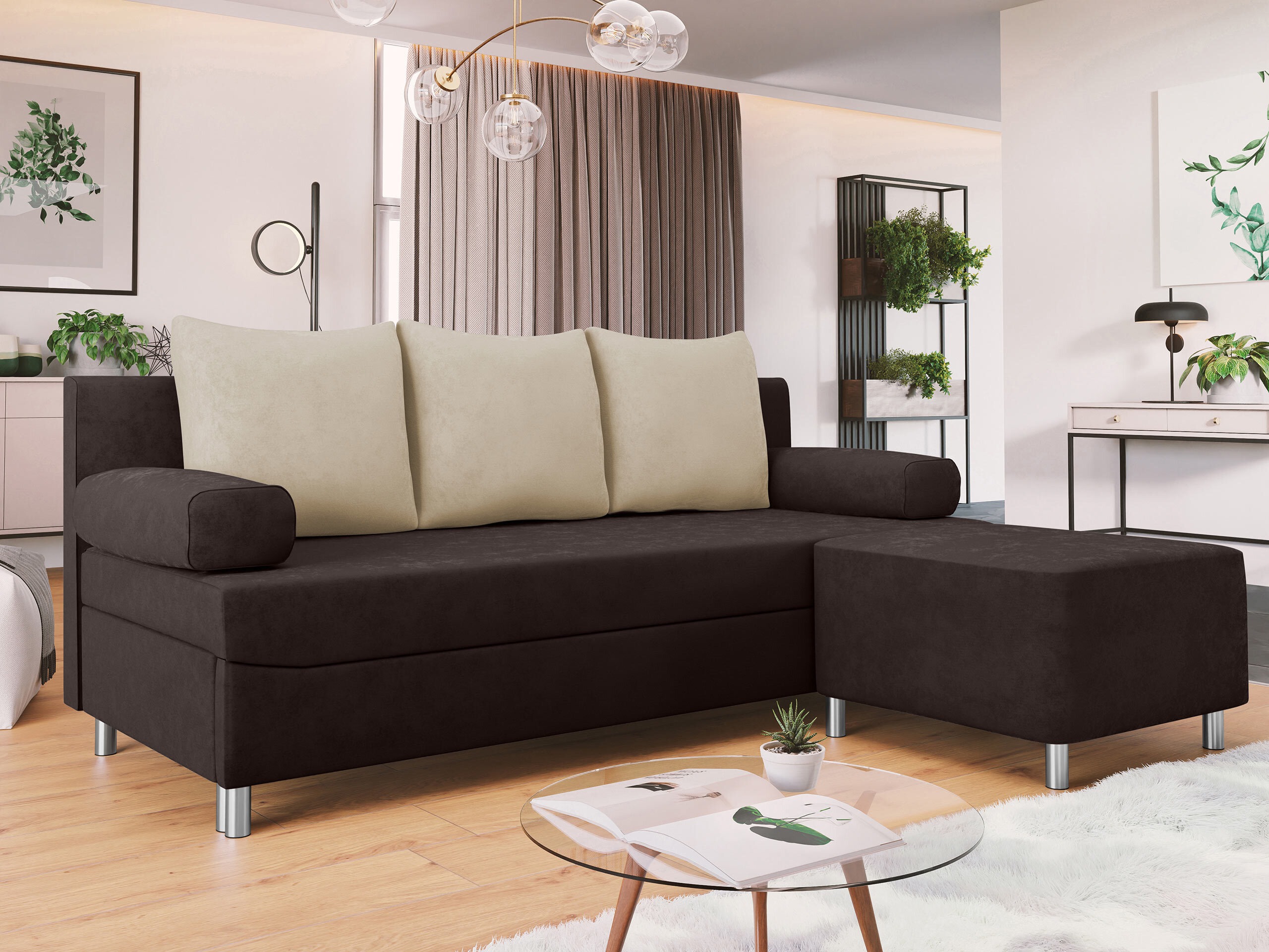 Conjunto de muebles tapizado Comfivo Artes (Alova 68 + Alova 07)