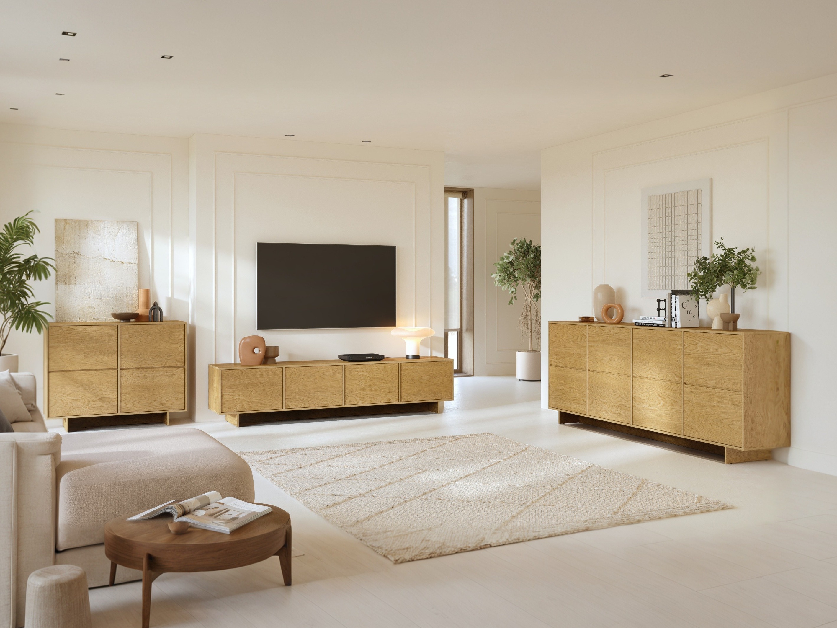 Conjunto de salón Cavbali 103 (Luminoso madera)