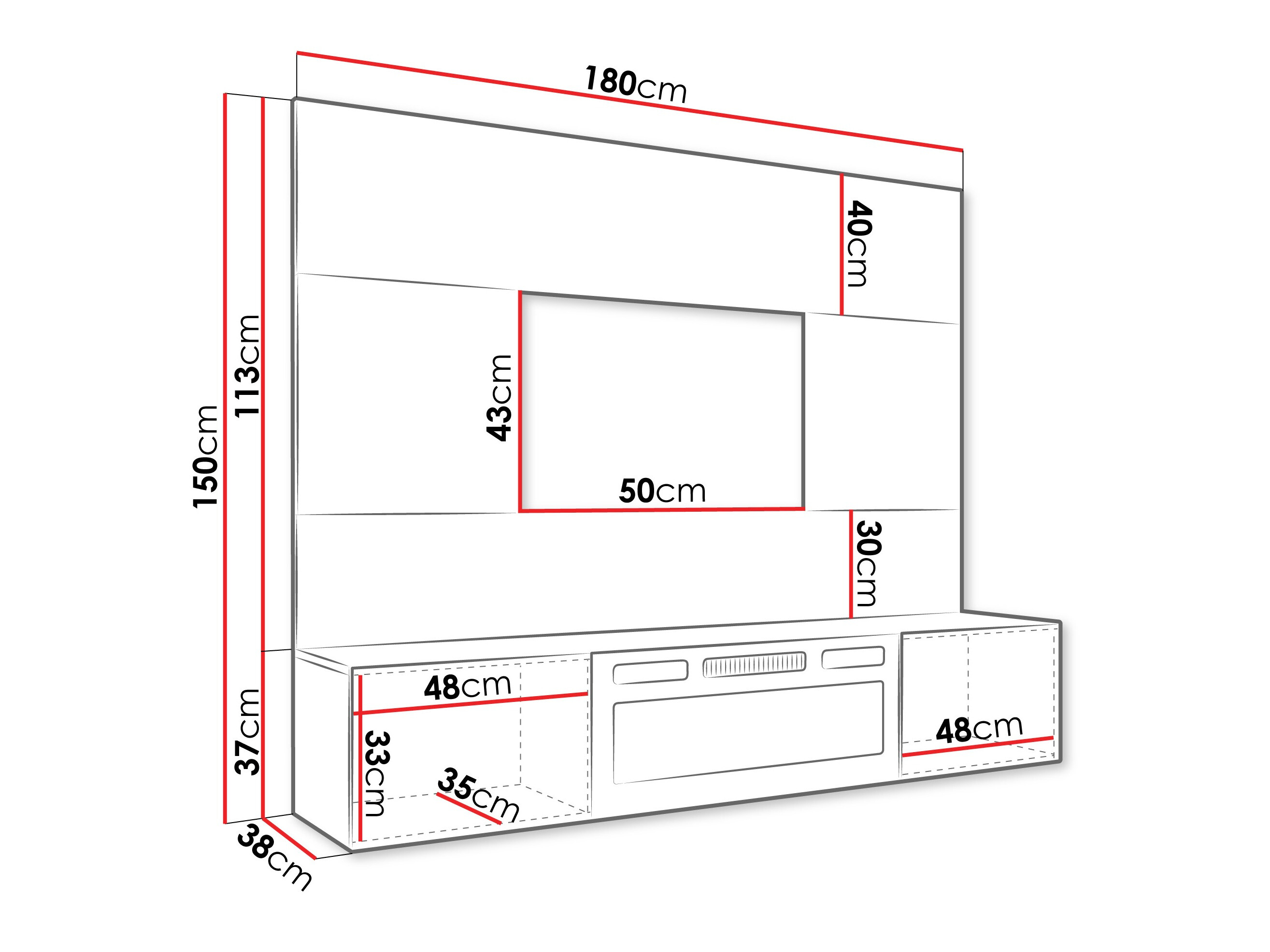 Conjunto de salón Comfivo Salix VII (Blanco + Mármol blanco)