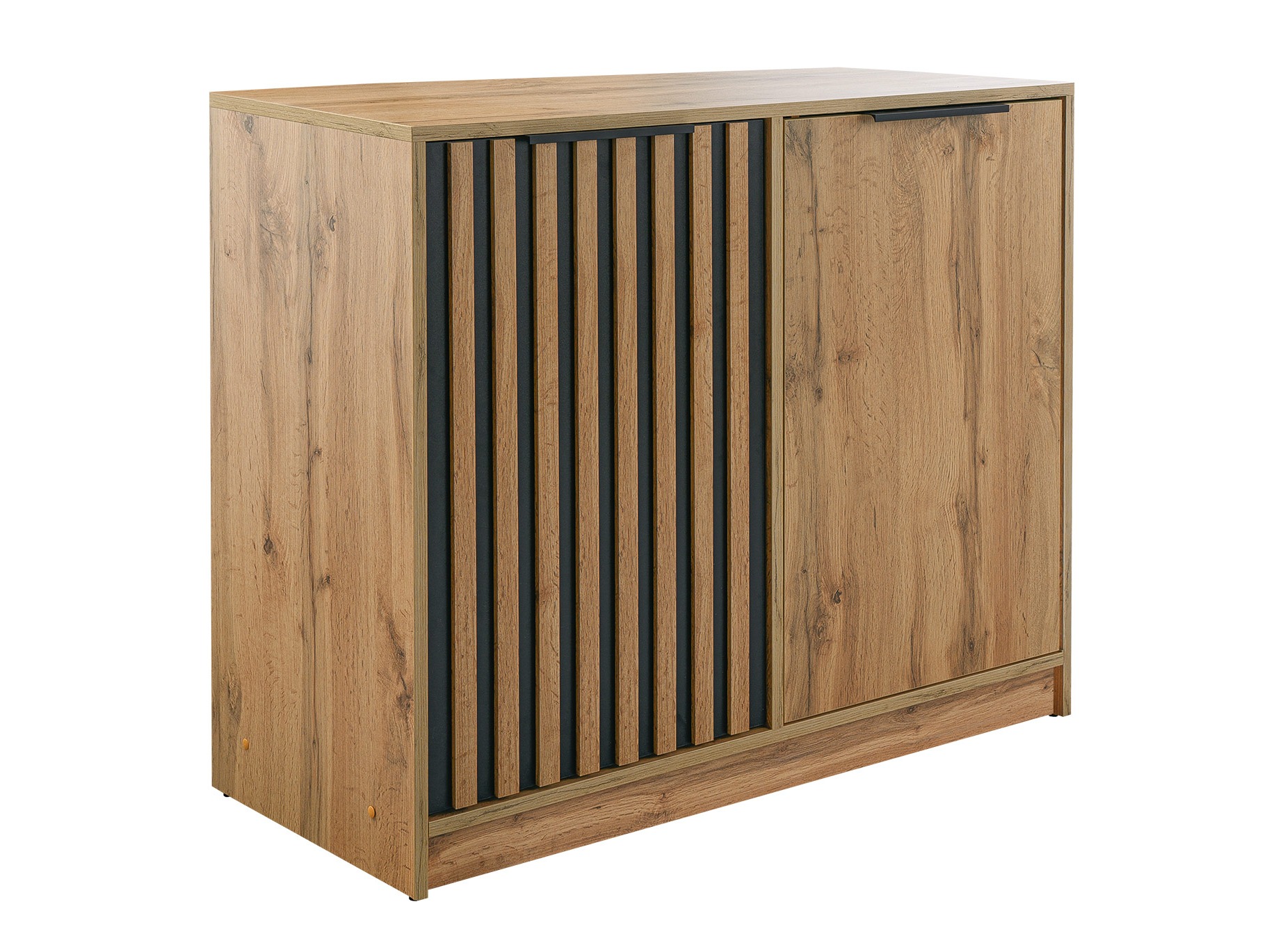 Aparador Collis III (Roble wotan + Negro)