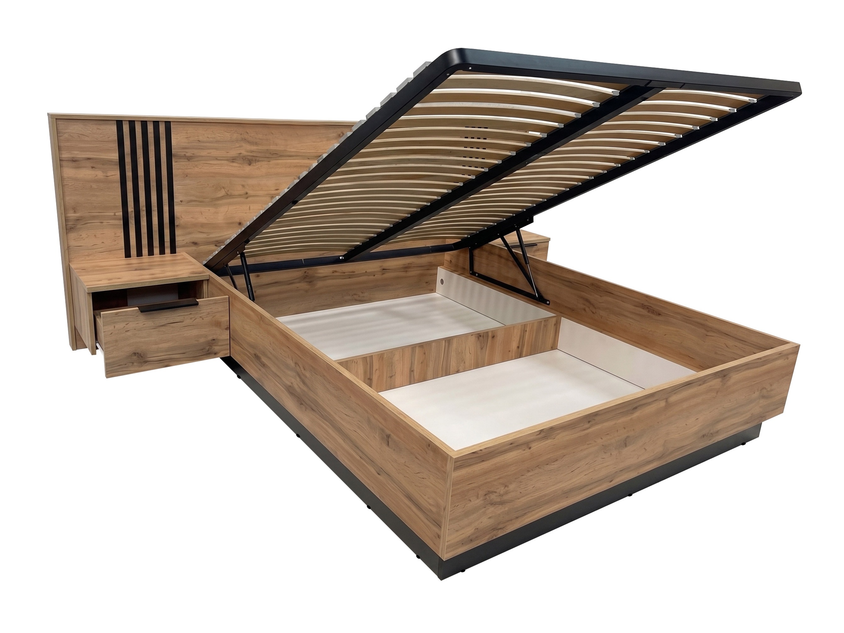 Cama Collis (Roble wotan + Negro)
