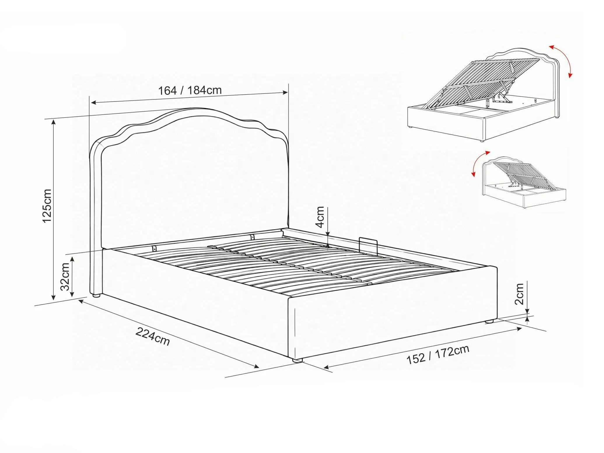 Cama Detroit 1006 (Raven 24)