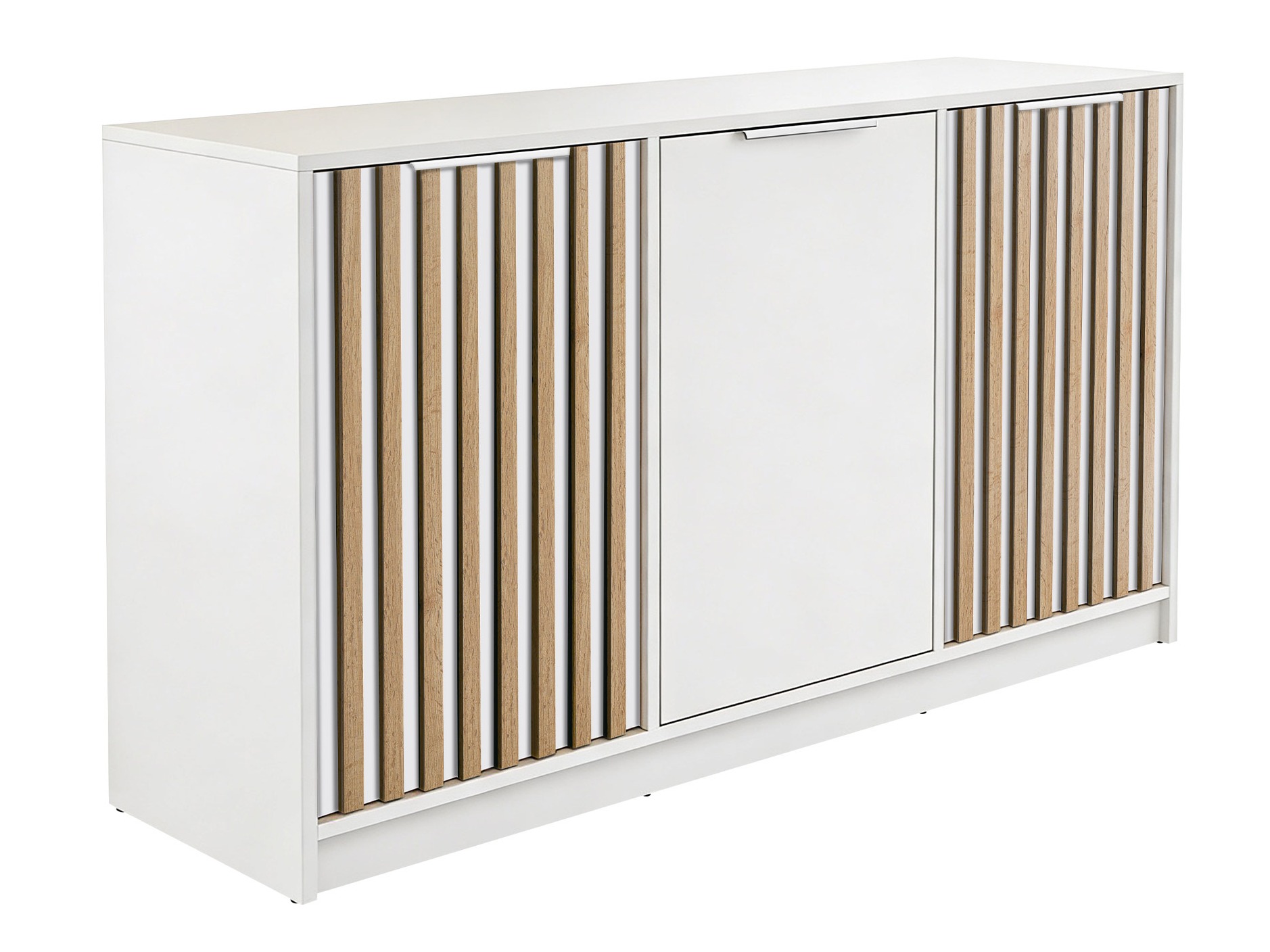Aparador Collis IV (Blanco + Roble wotan)