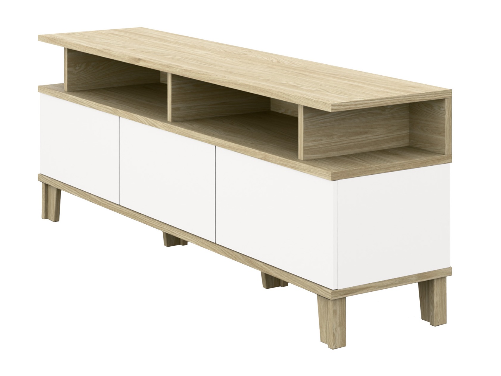 Mueble TV Evarveru 101 (Mate blanco)