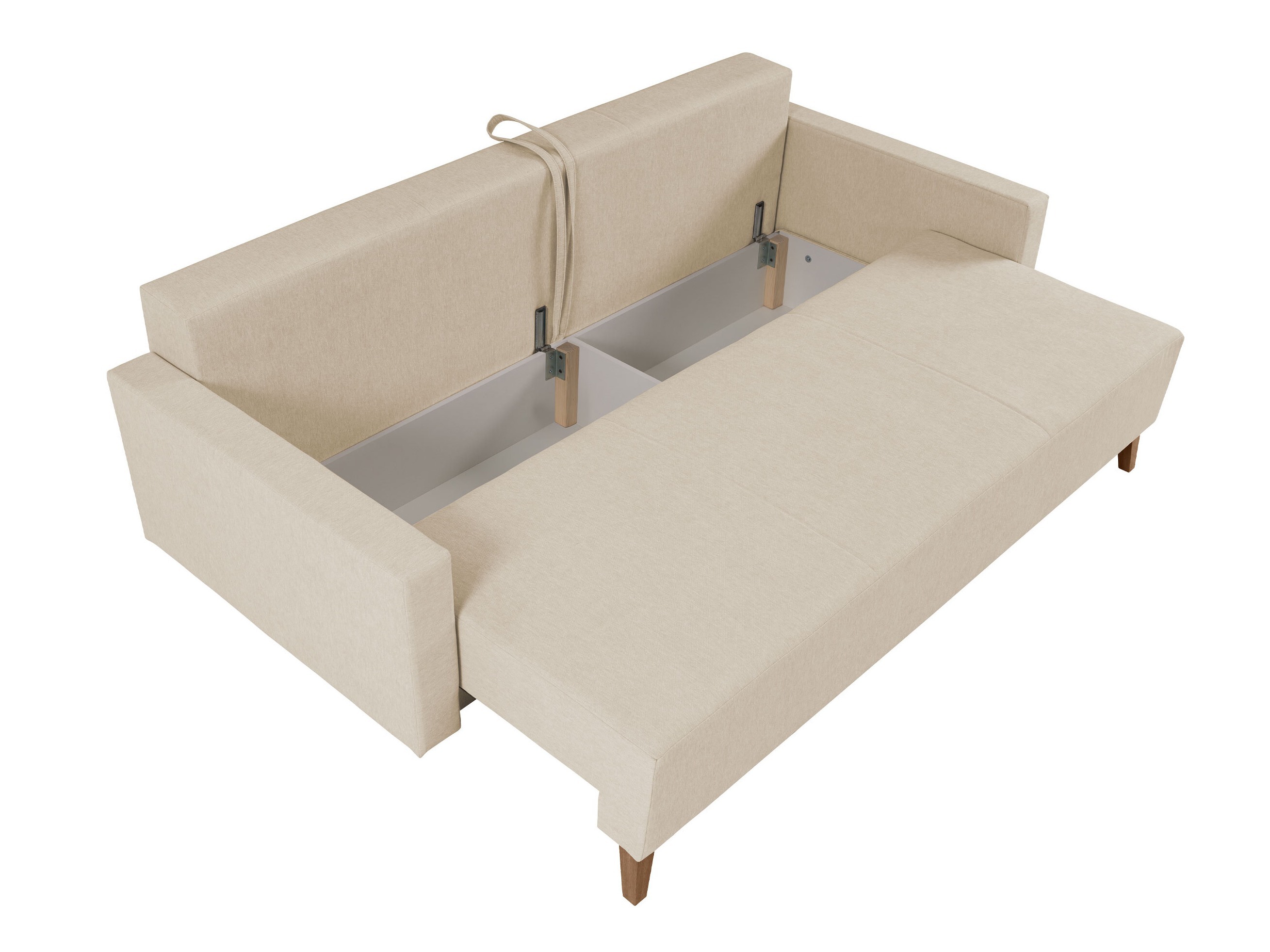 Sofá cama Delbene 129 (Verita 03 + Roble sanremo oscuro)