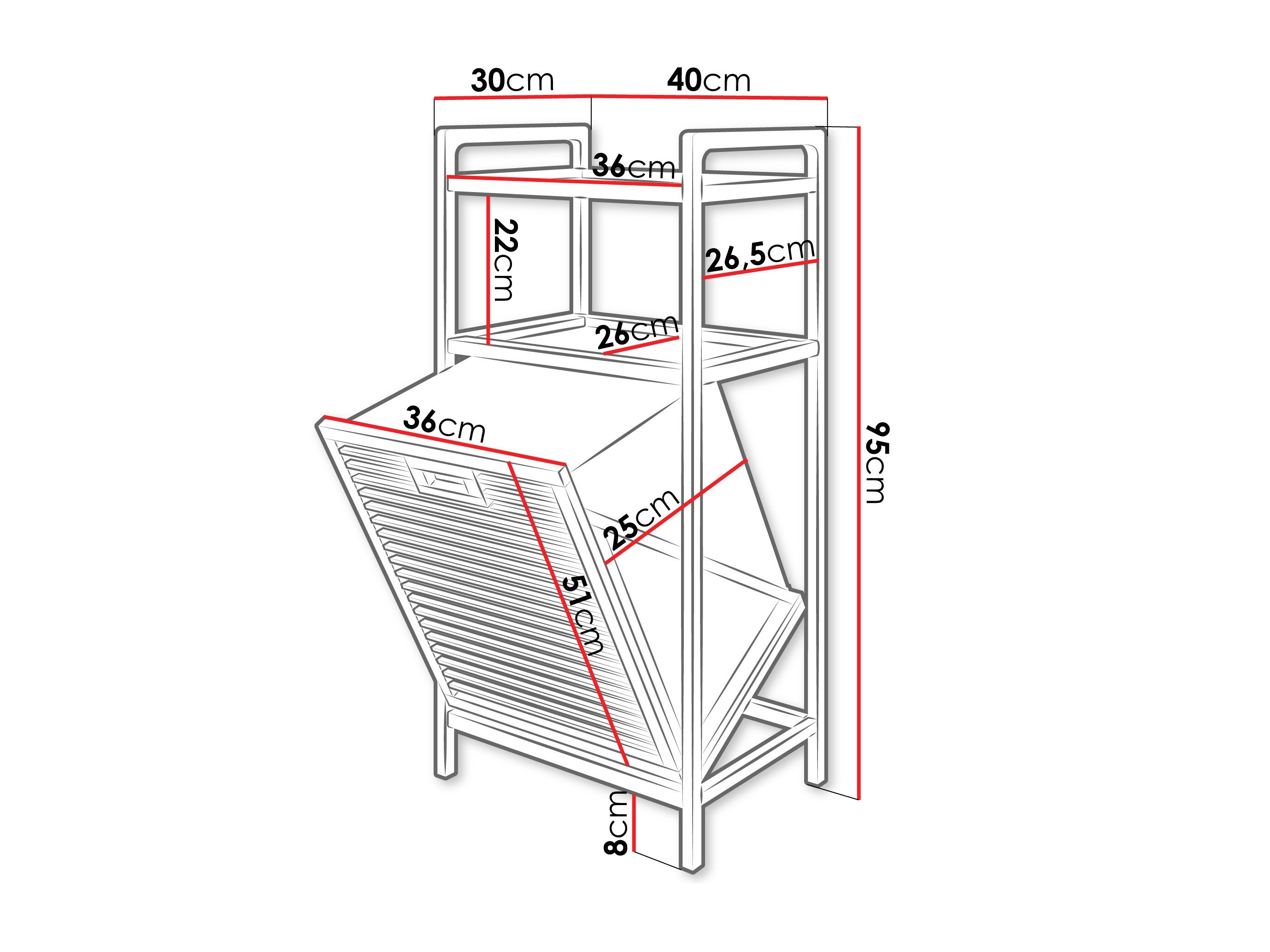 Estantería para baño Structes