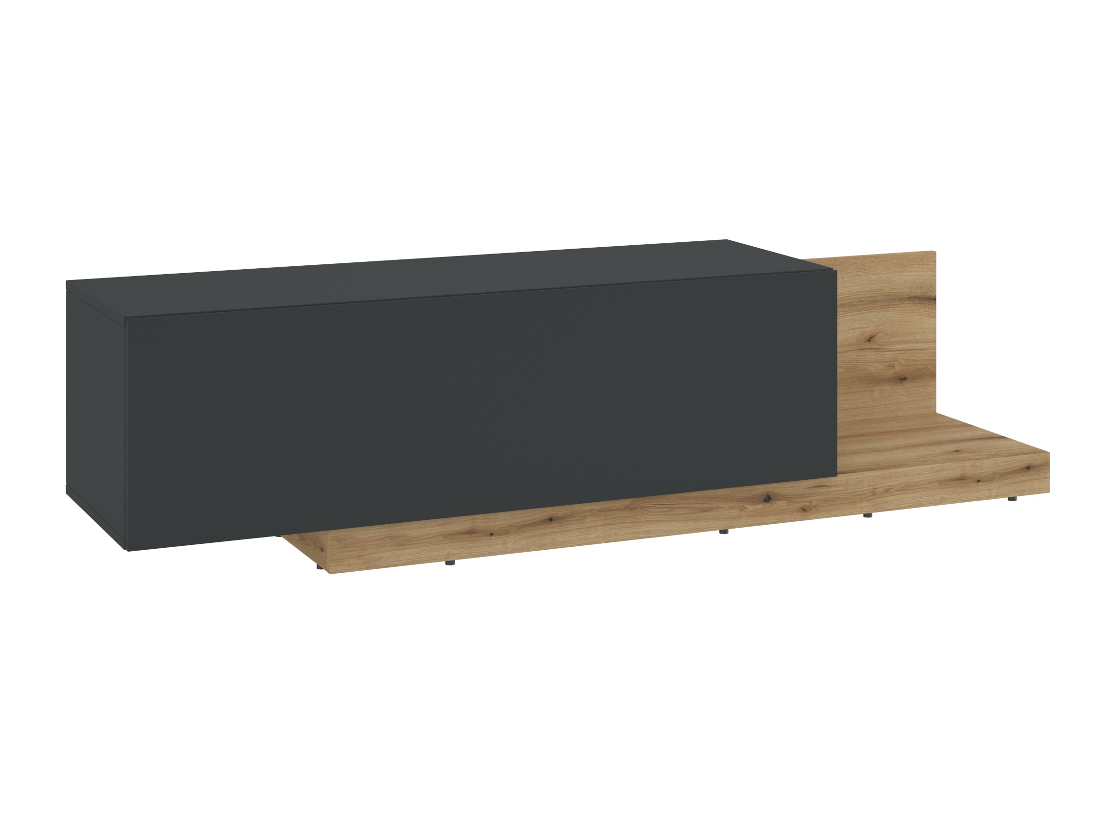 Mueble TV Ontario 244 (Gris + Roble)