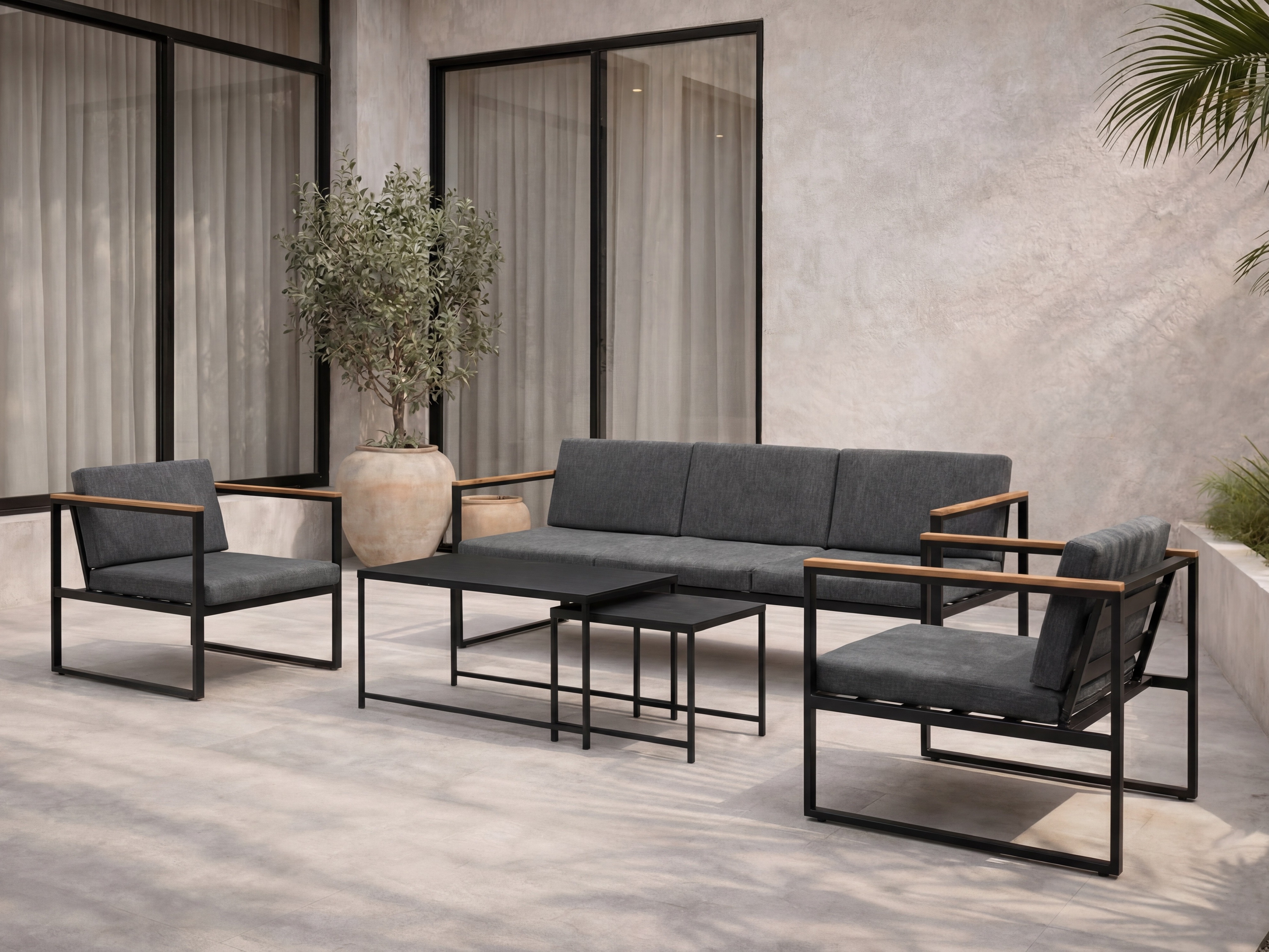 Conjunto de muebles de exterior Dallas 560