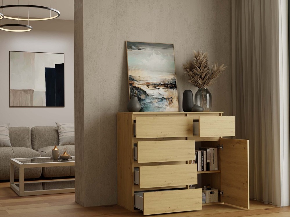 Cómoda Elbvelu 136 (Roble Artisan)