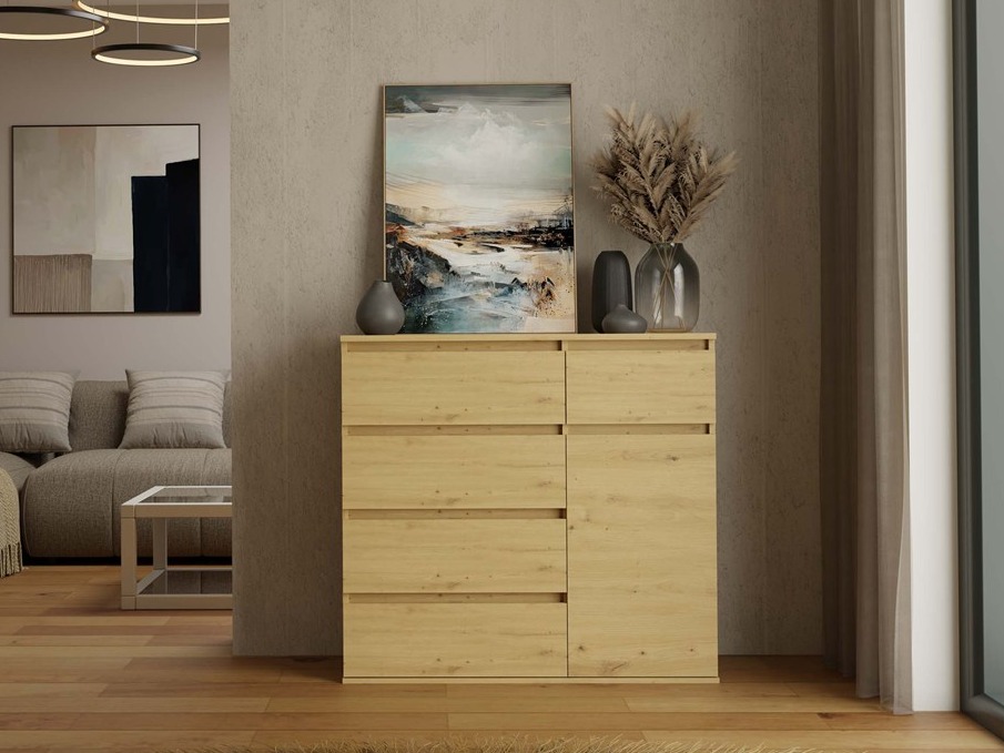 Cómoda Elbvelu 136 (Roble Artisan)