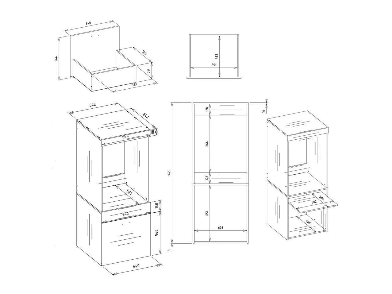 Estantería para baño Balelbo 110 (Blanco)