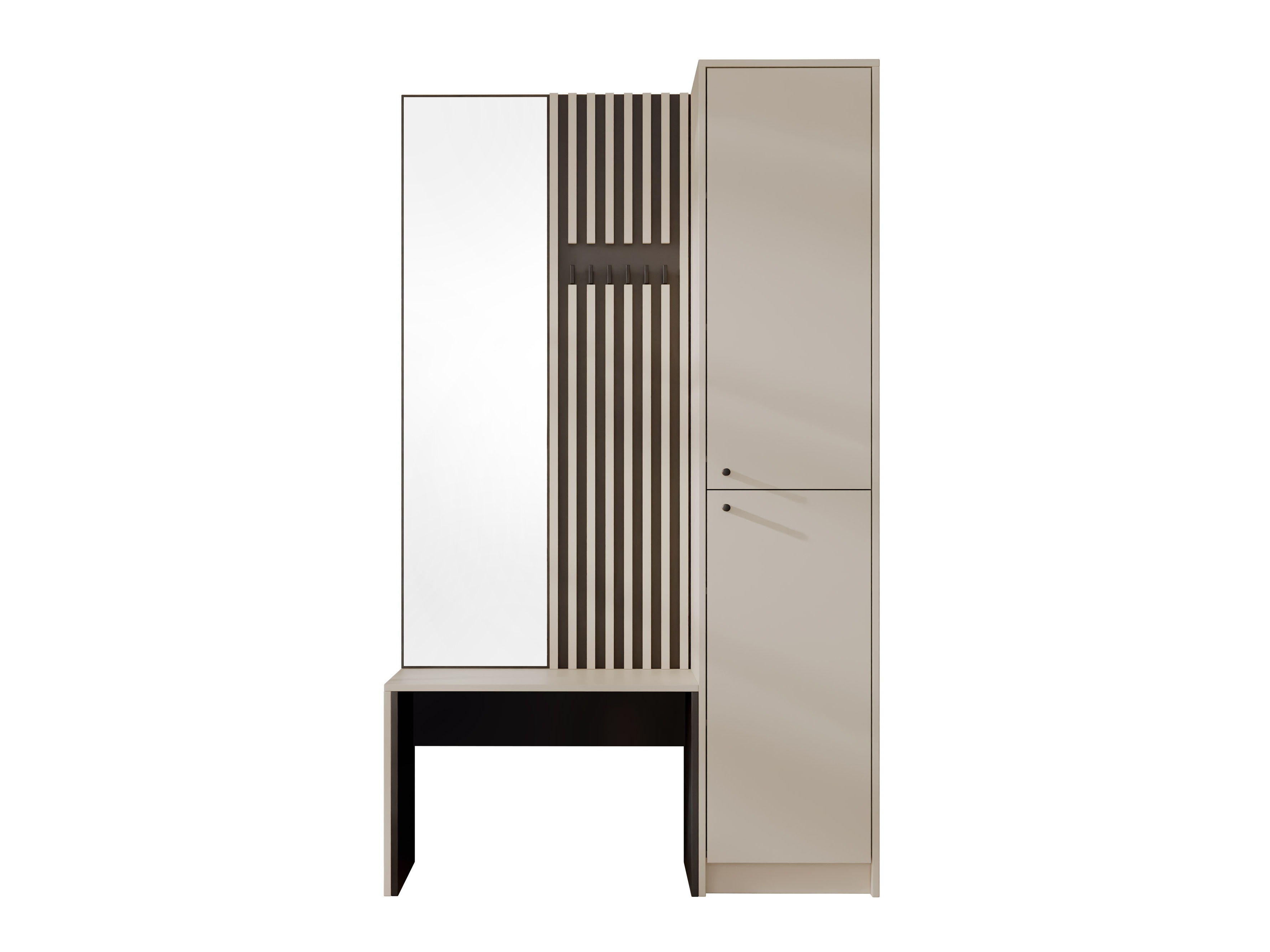 Conjunto para recibidor Comfivo Nomas (Beige + Negro)